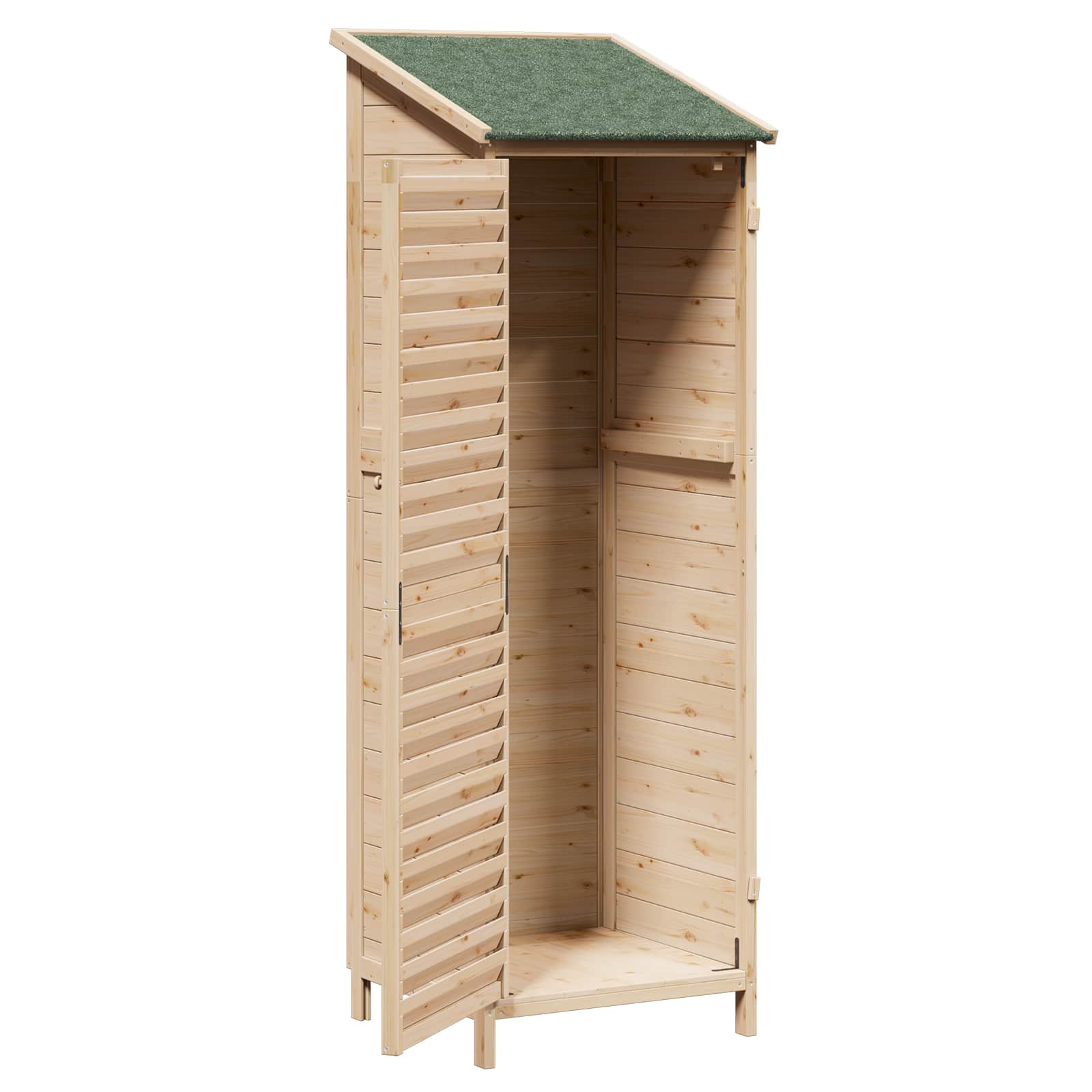 Sodo Sandėlys Natūrali 59 x 56 x 176 cm Kietasis pušinis medis