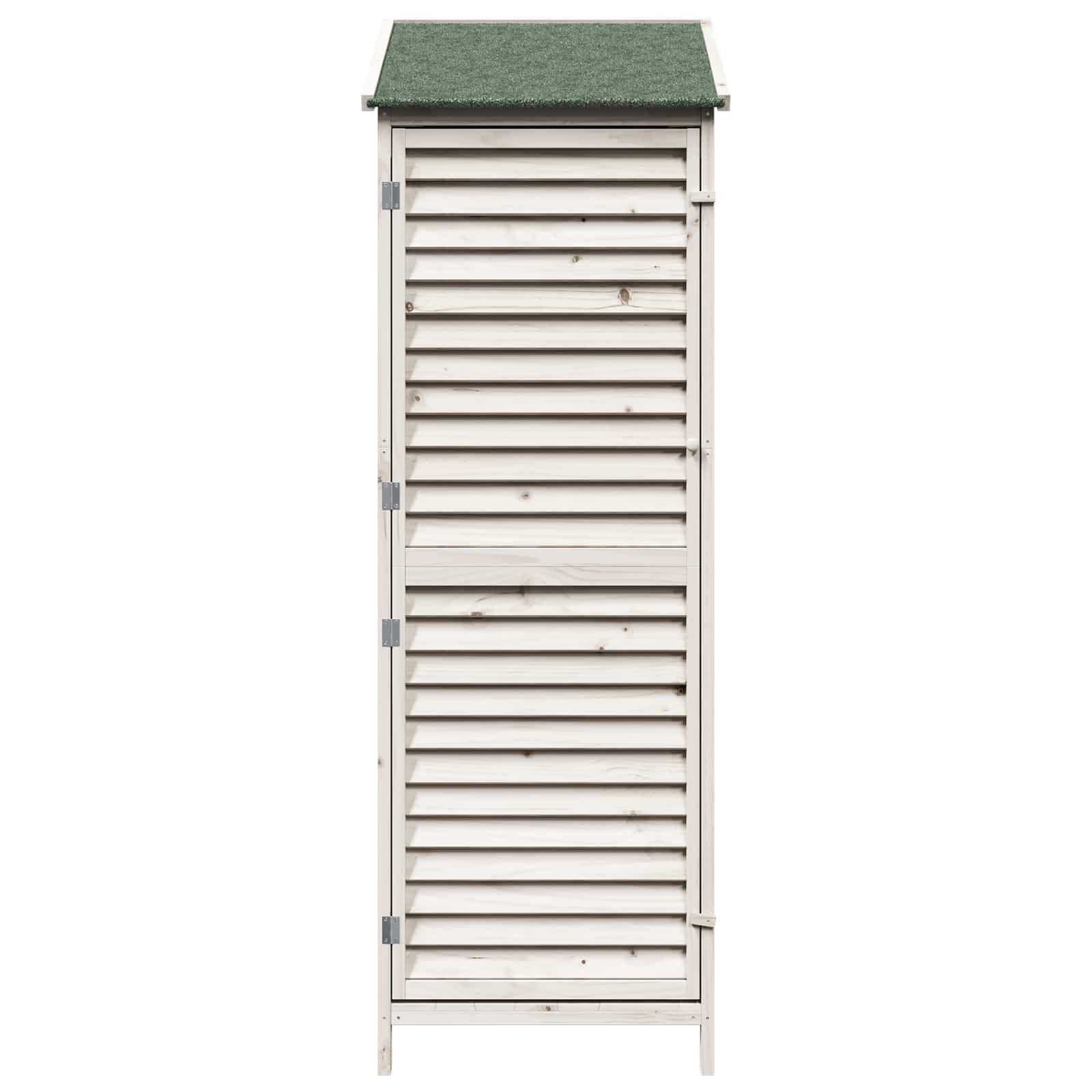 Sodo Sandėlys Balta 59 x 56 x 176 cm Kietasis pušinis medis
