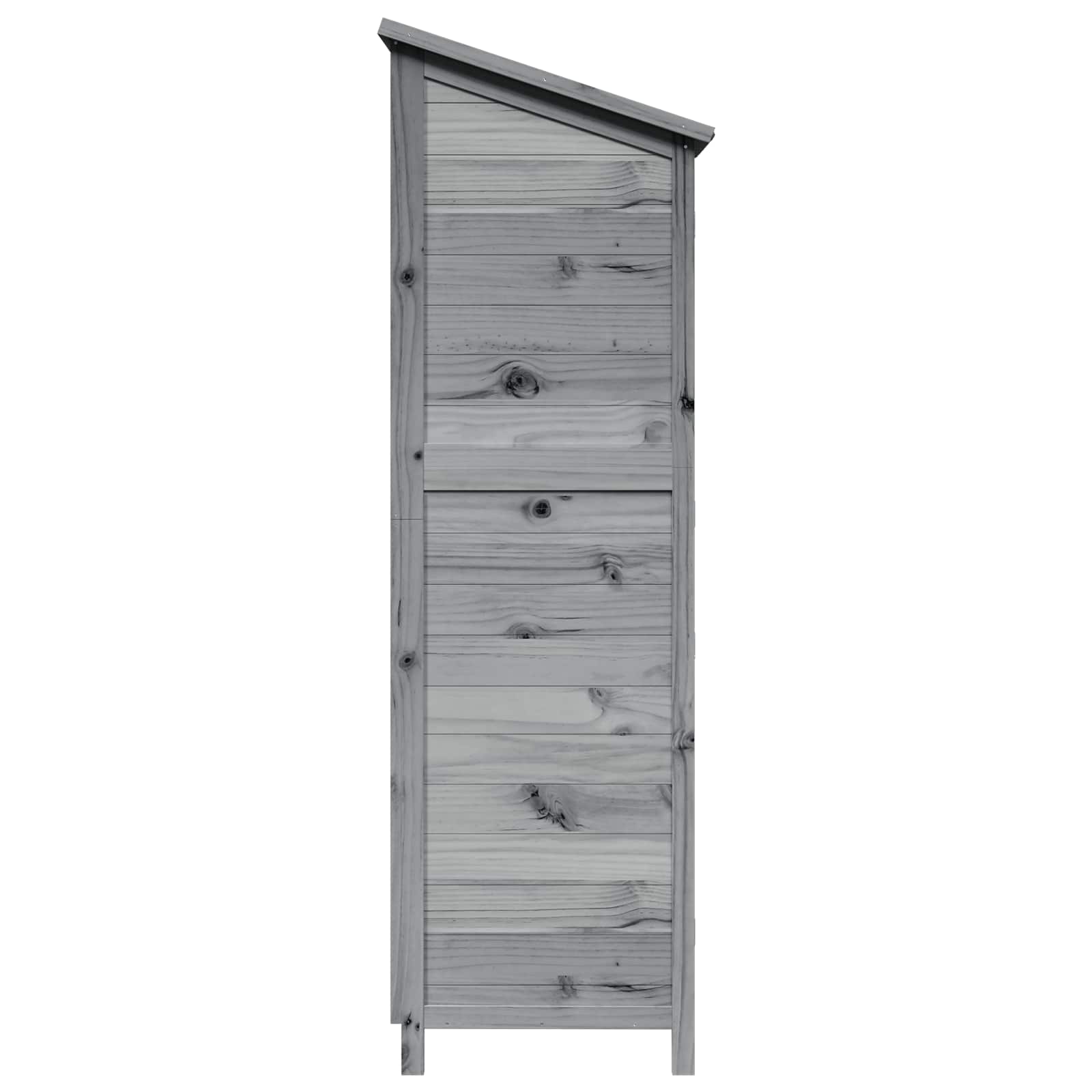 Sodo Sandėlys Pilka 59 x 56 x 176 cm Kietasis pušinis medis
