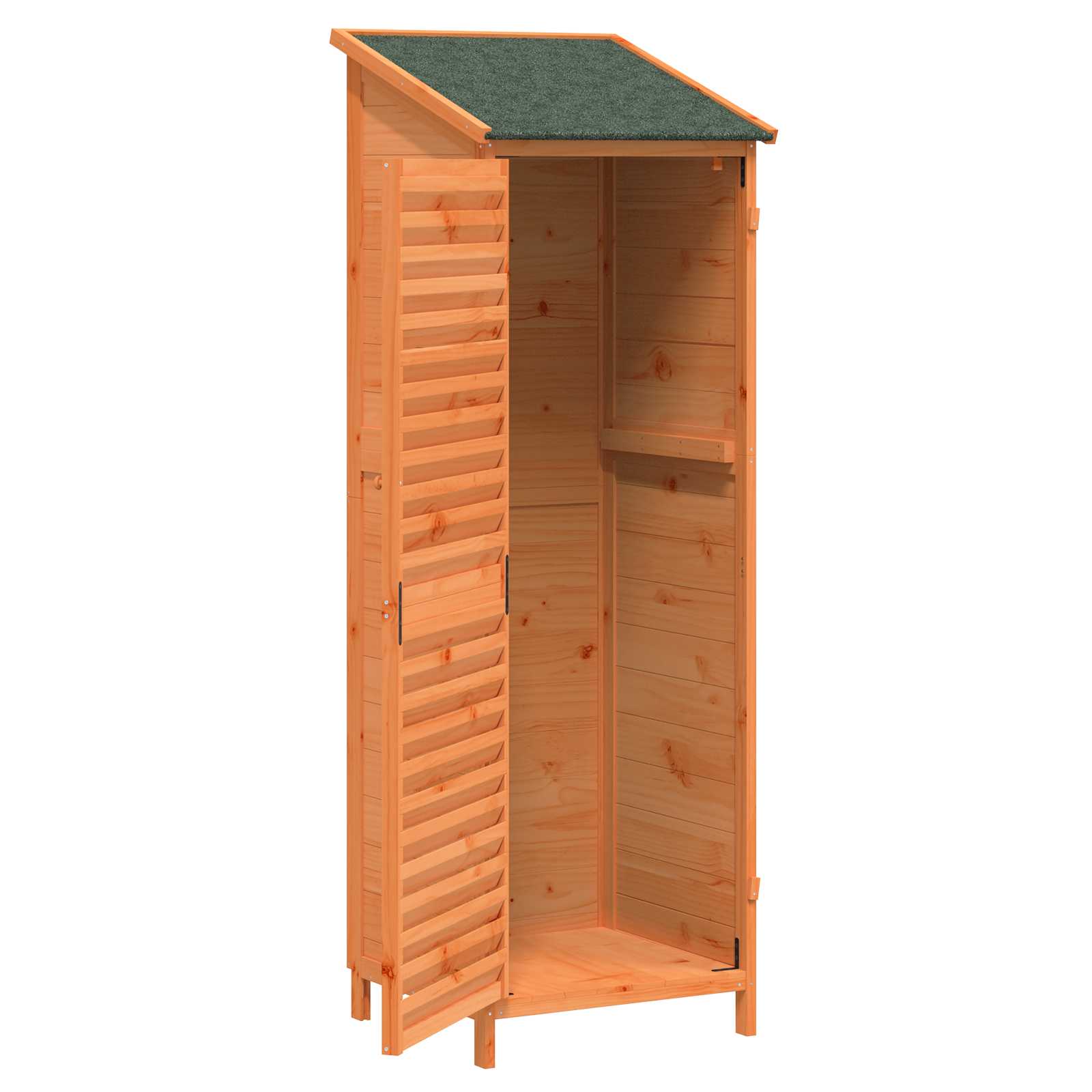 Sodo Sandėlys Ruda 59 x 56 x 176 cm Kietasis pušinis medis