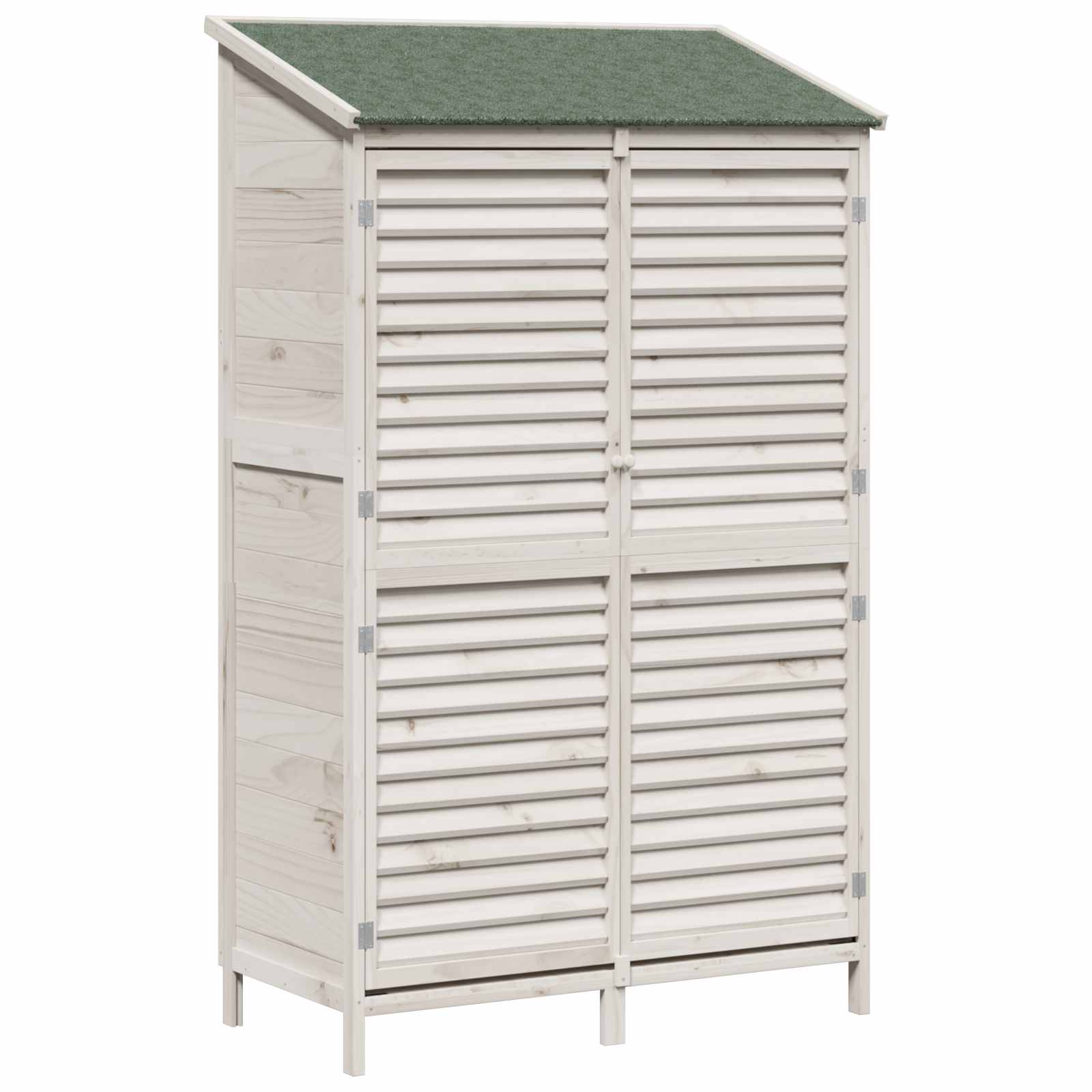 Sodo Sandėlys Balta 106 x 56 x 176,5 cm Kietasis pušinis medis
