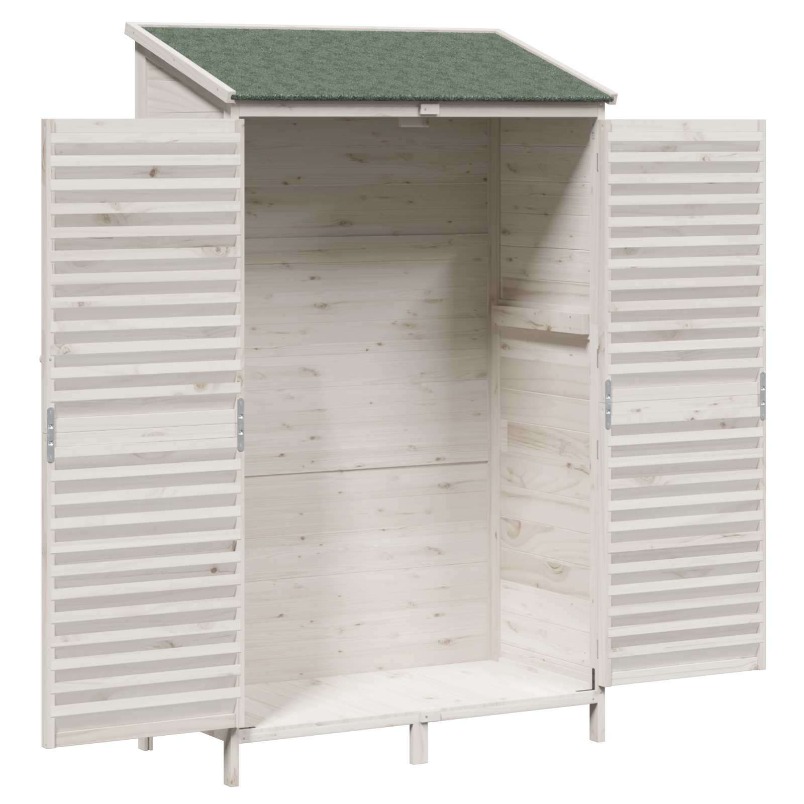 Sodo Sandėlys Balta 106 x 56 x 176,5 cm Kietasis pušinis medis