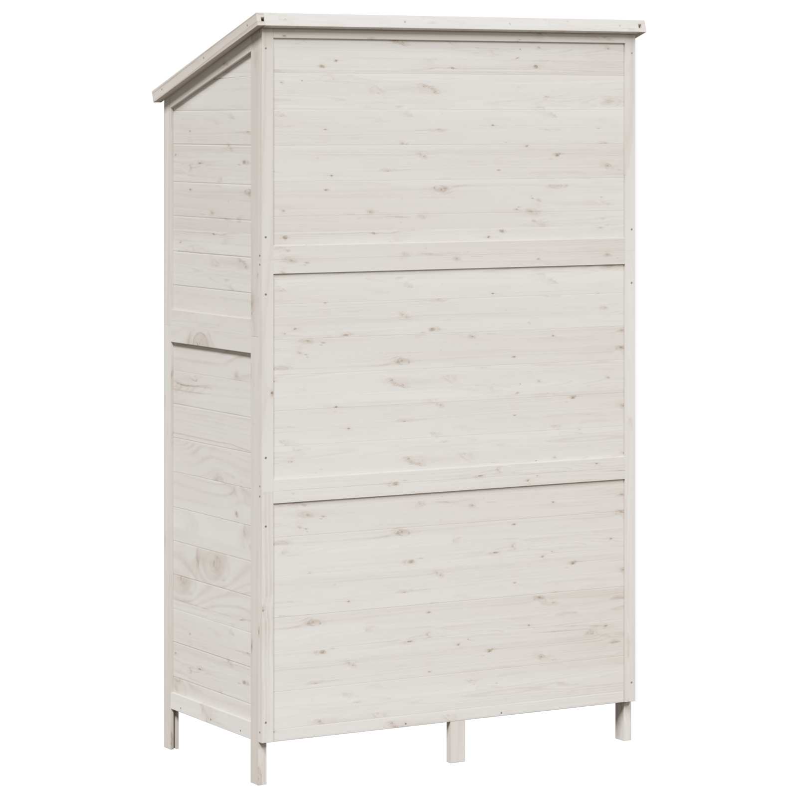 Sodo Sandėlys Balta 106 x 56 x 176,5 cm Kietasis pušinis medis