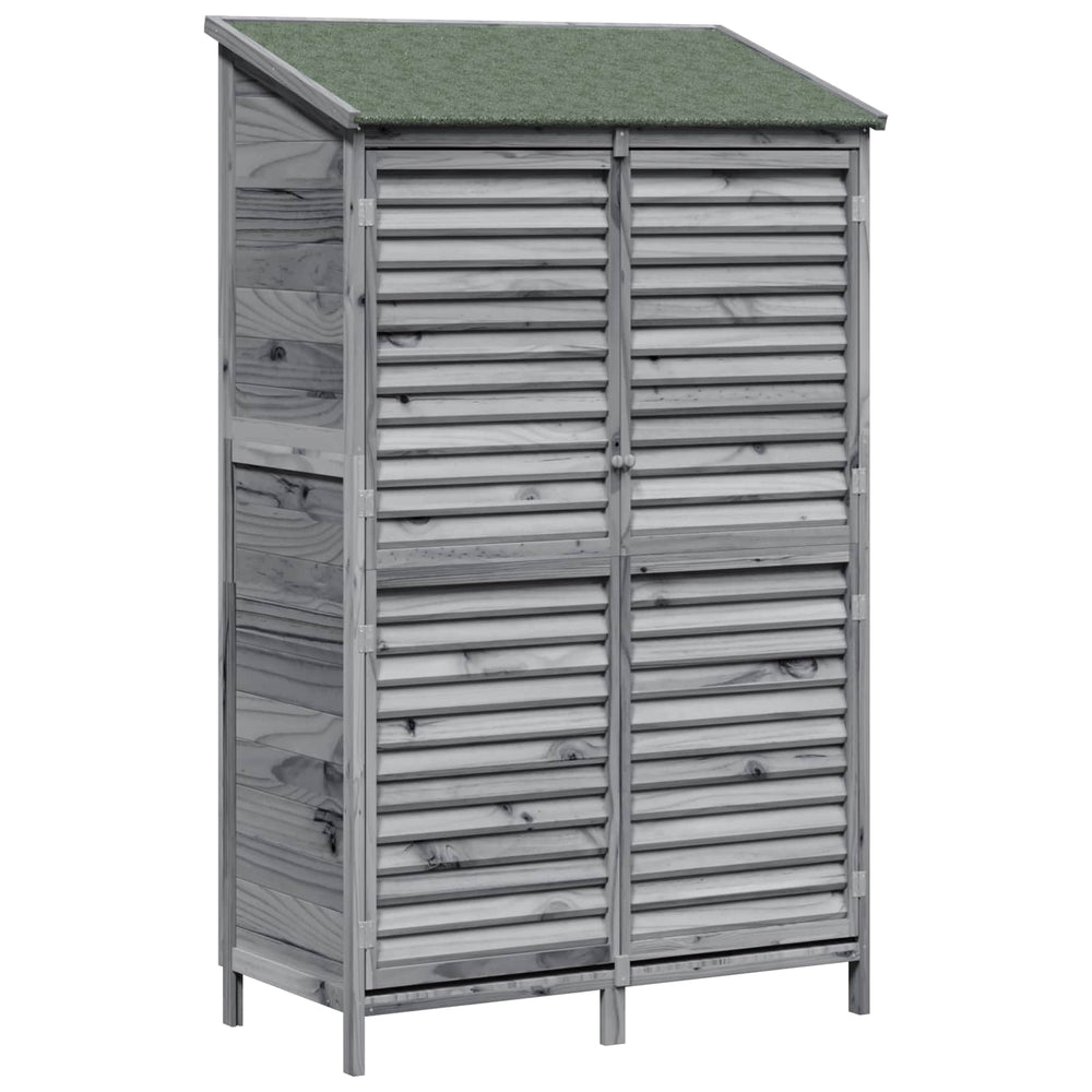 Sodo Sandėlys Pilka 106 x 56 x 176,5 cm Kietasis pušinis medis