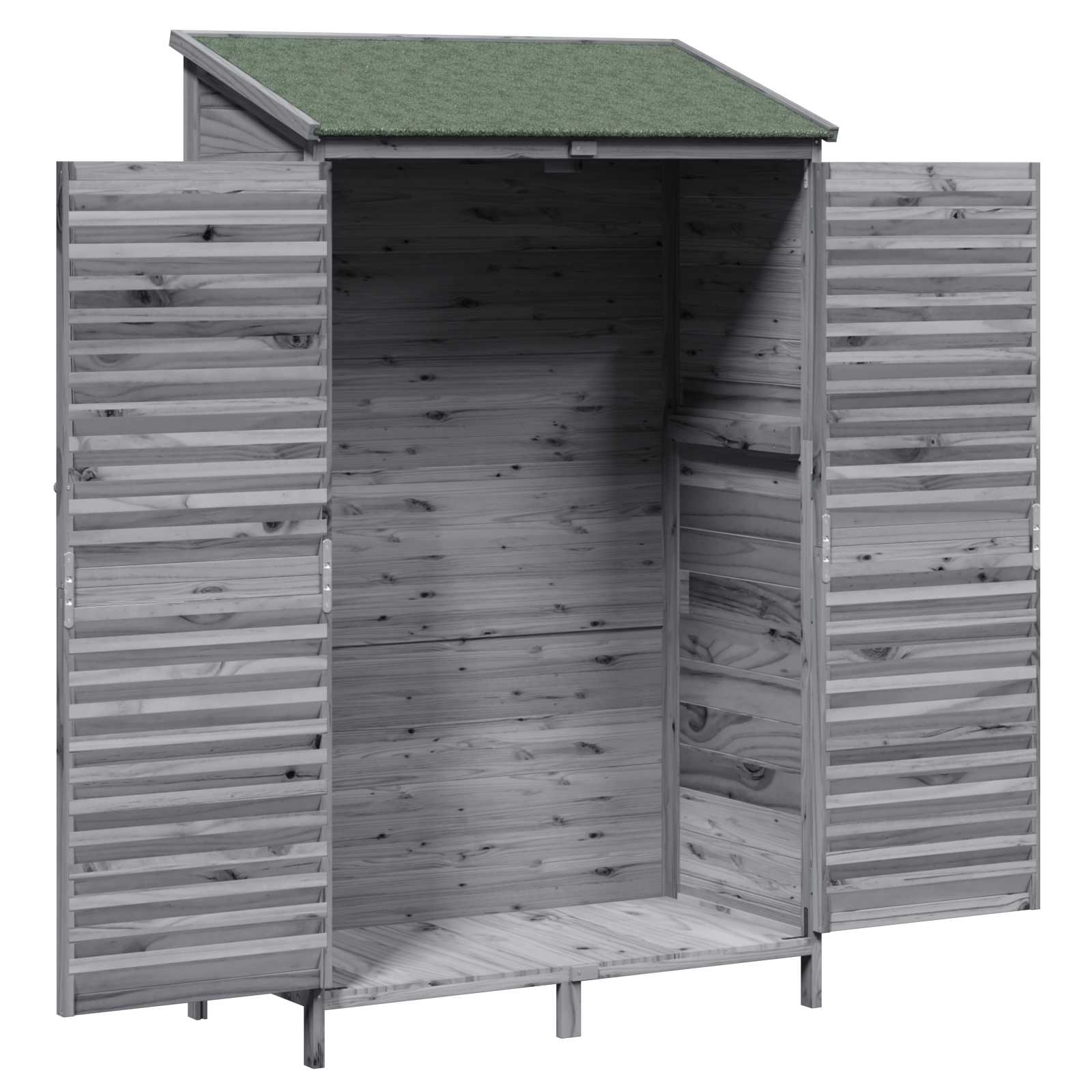 Sodo Sandėlys Pilka 106 x 56 x 176,5 cm Kietasis pušinis medis