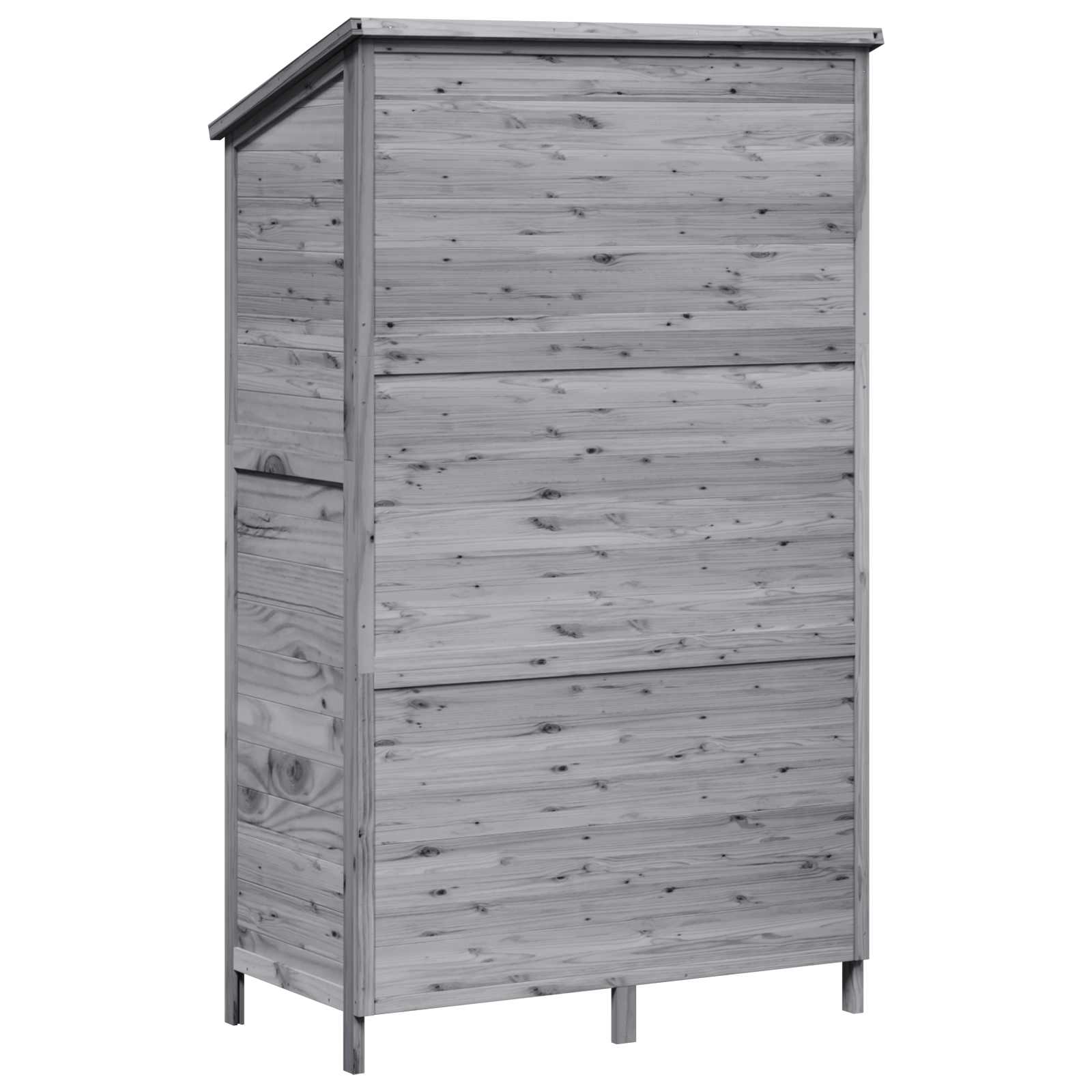 Sodo Sandėlys Pilka 106 x 56 x 176,5 cm Kietasis pušinis medis