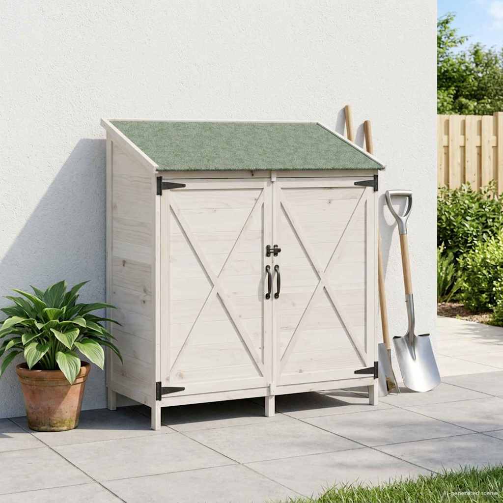 Sodo Sandėlys Balta 106 x 56 x 113,5 cm Apdirbta mediena