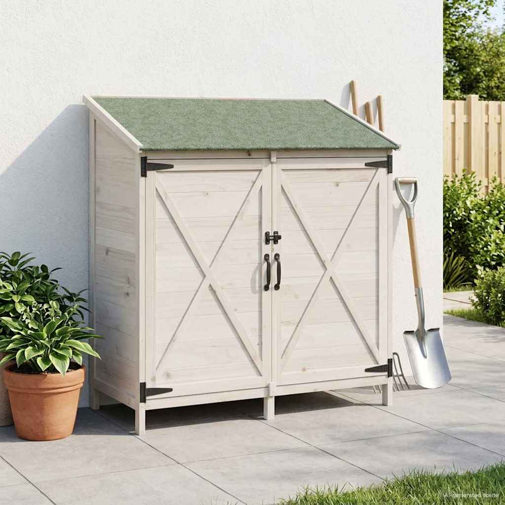 Sodo Sandėlys Balta 106 x 56 x 113,5 cm Apdirbta mediena