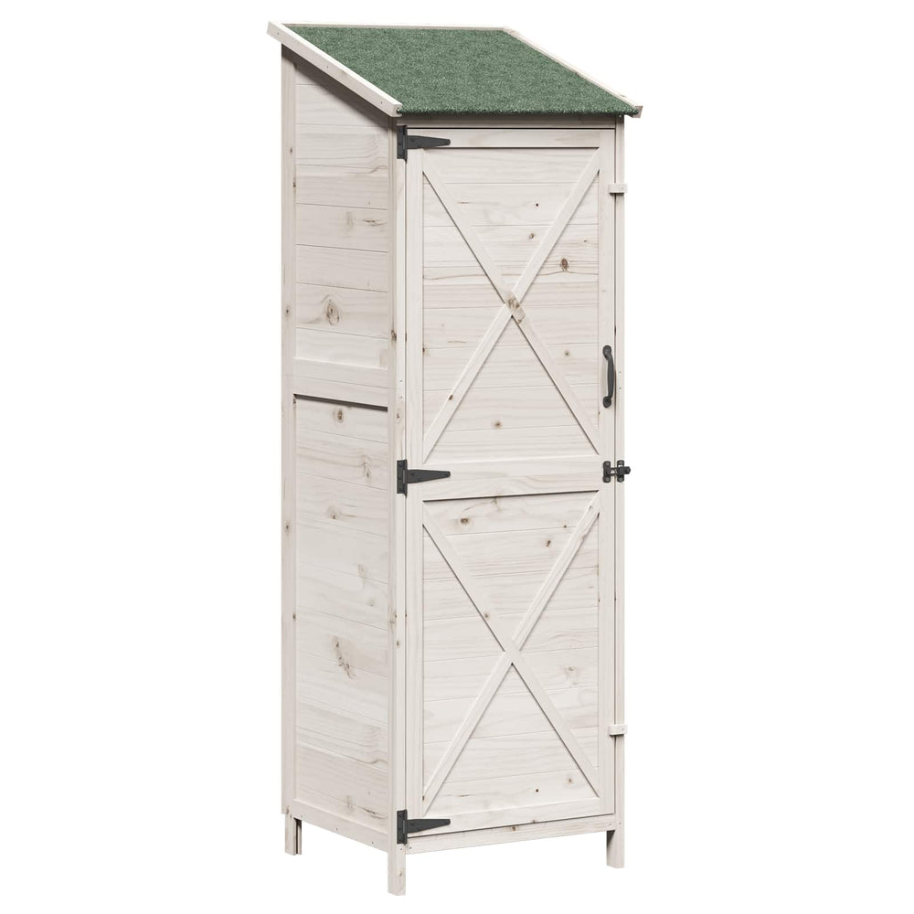 Sodo Sandėlys Balta 59,5 x 56 x 176,5 cm Apdirbta mediena