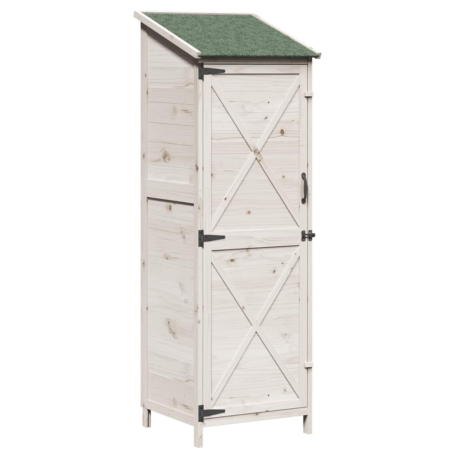Sodo Sandėlys Balta 59,5 x 56 x 176,5 cm Apdirbta mediena