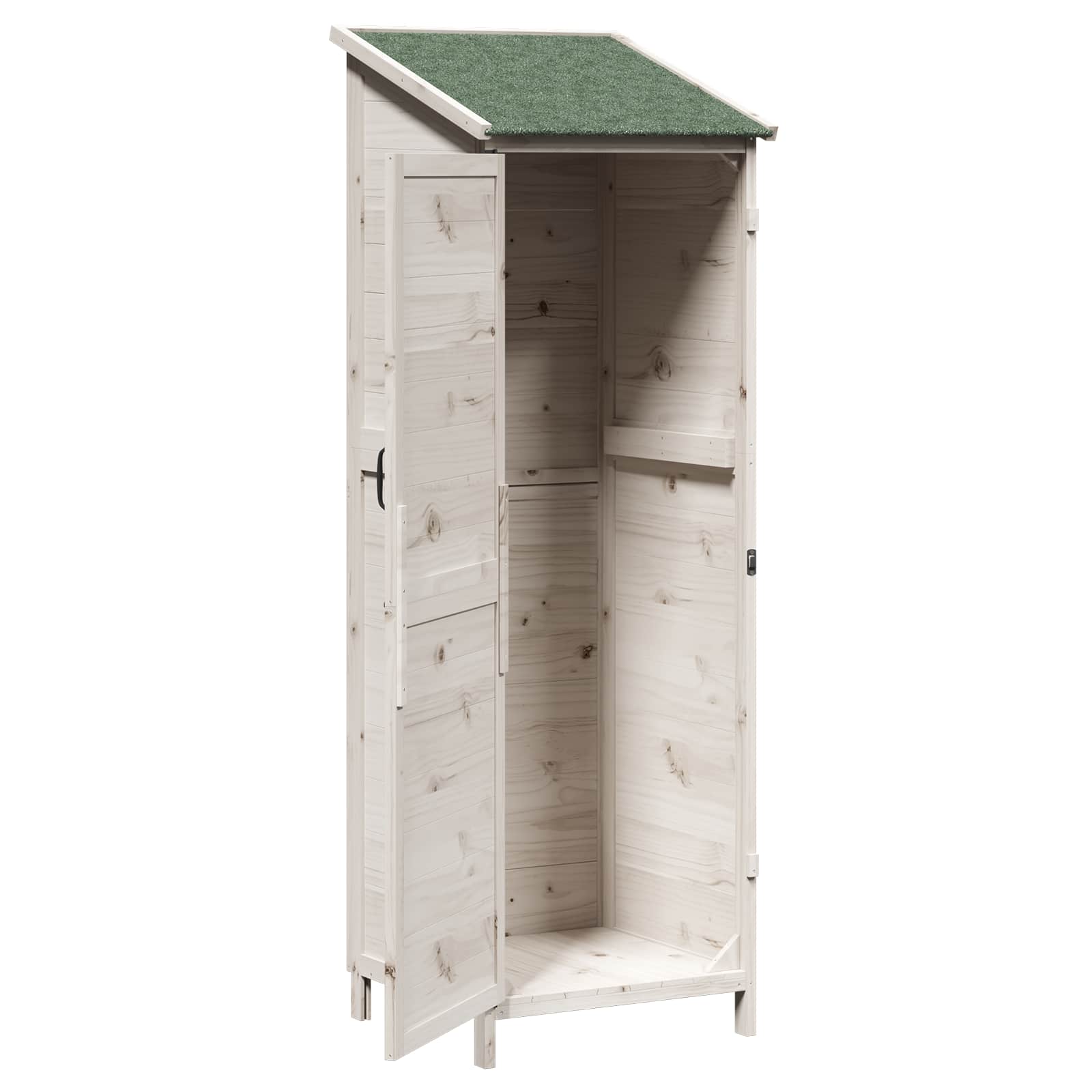 Sodo Sandėlys Balta 59,5 x 56 x 176,5 cm Apdirbta mediena