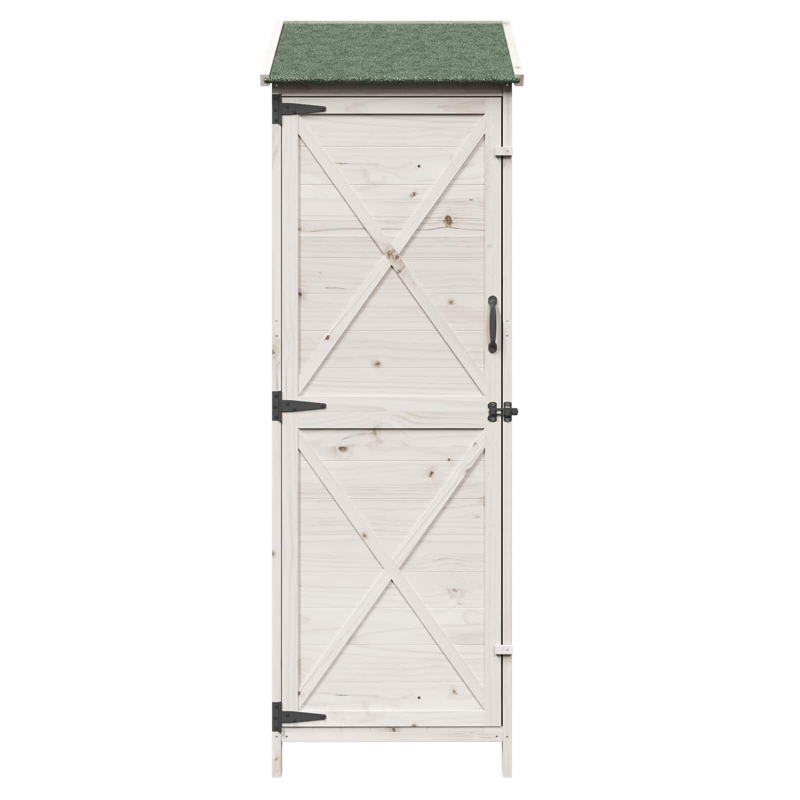 Sodo Sandėlys Balta 59,5 x 56 x 176,5 cm Apdirbta mediena