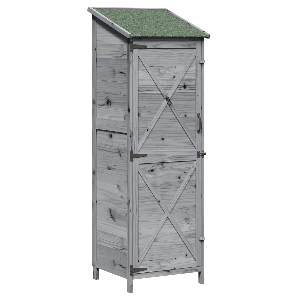 Sodo Sandėlys Pilka 59,5 x 56 x 176,5 cm Apdirbta mediena