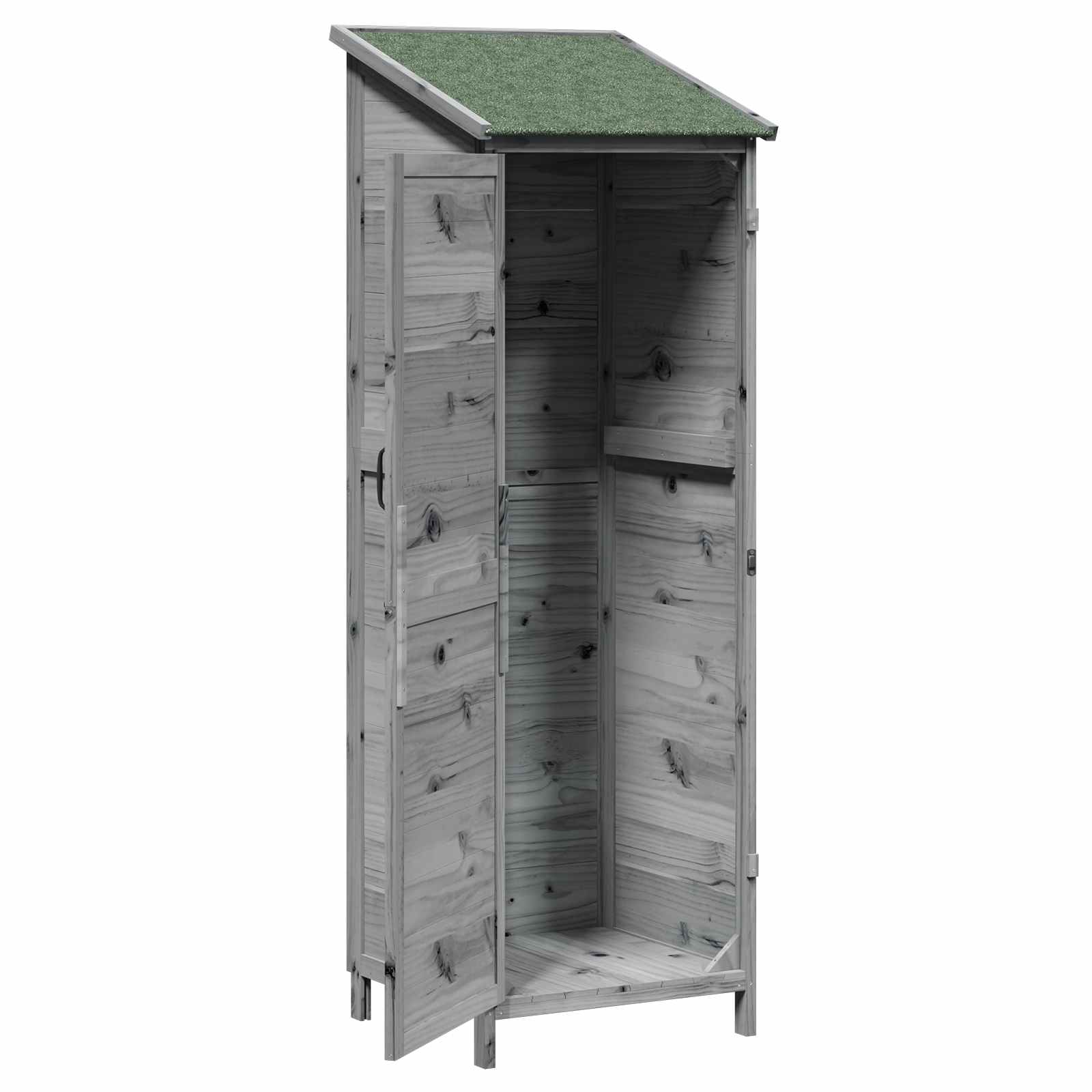 Sodo Sandėlys Pilka 59,5 x 56 x 176,5 cm Apdirbta mediena
