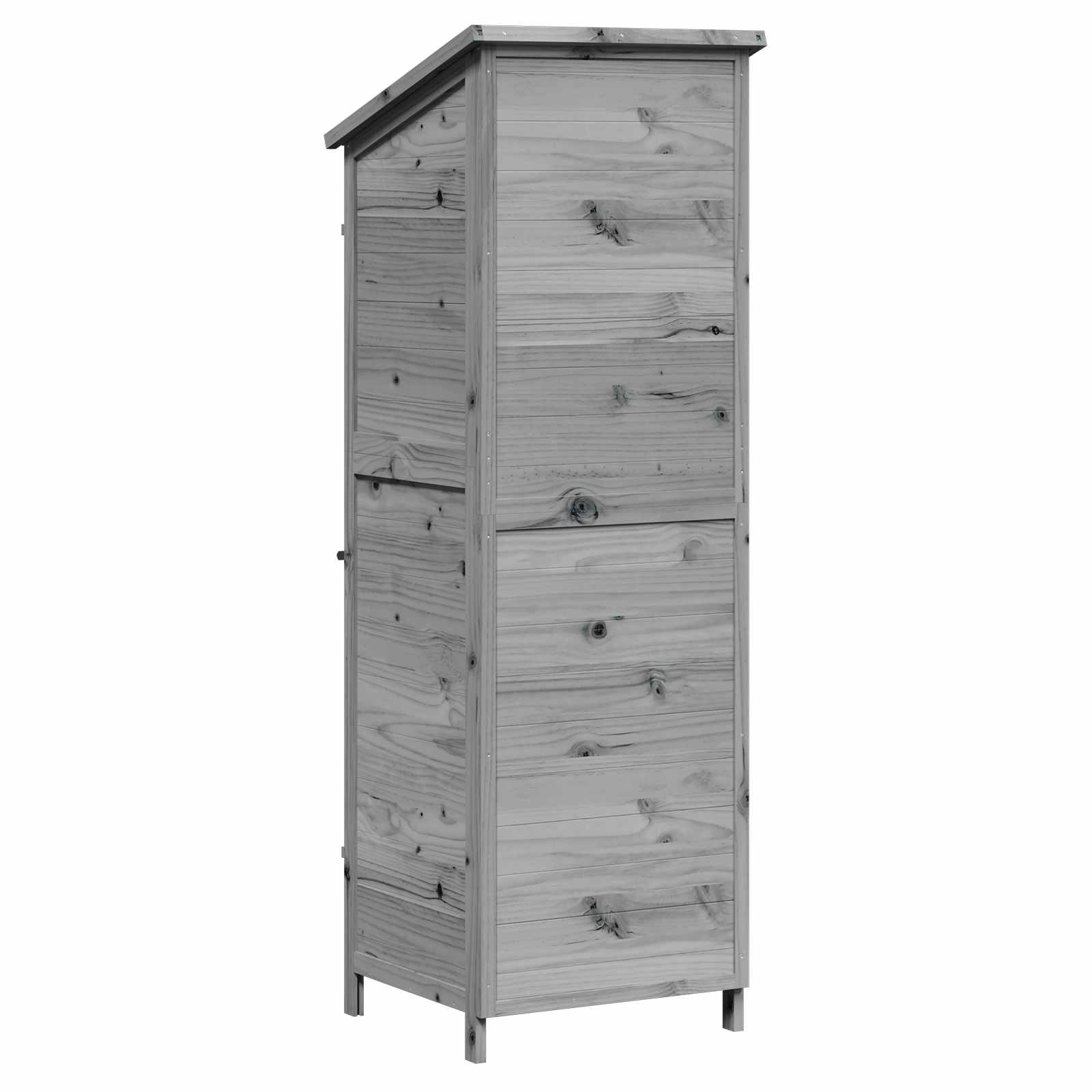 Sodo Sandėlys Pilka 59,5 x 56 x 176,5 cm Apdirbta mediena