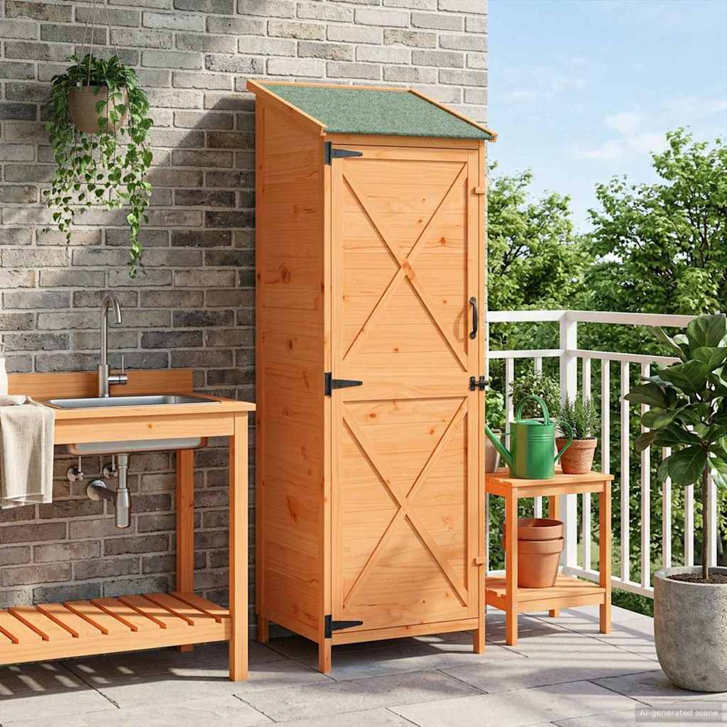 Sodo Sandėlys Ruda 59,5 x 56 x 176,5 cm Apdirbta mediena