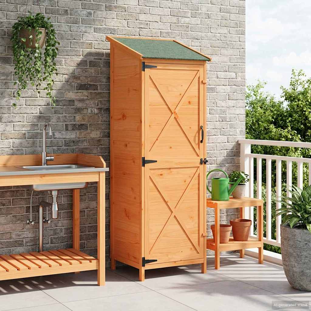 Sodo Sandėlys Ruda 59,5 x 56 x 176,5 cm Apdirbta mediena