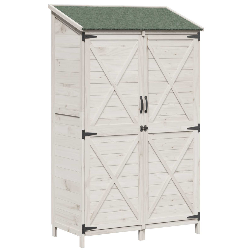 Sodo Sandėlys Balta 106 x 56 x 176,5 cm Apdirbta mediena