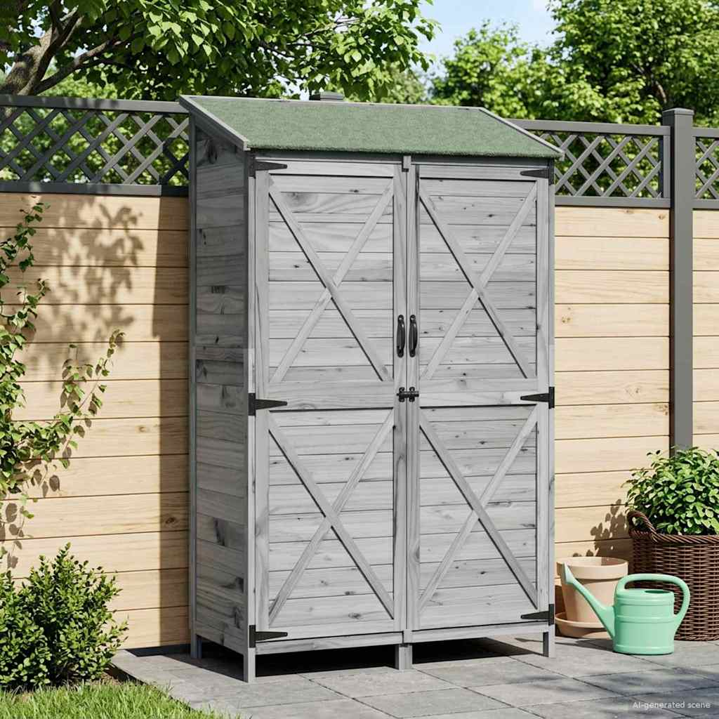 Sodo Sandėlys Pilka 106 x 56 x 176,5 cm Apdirbta mediena