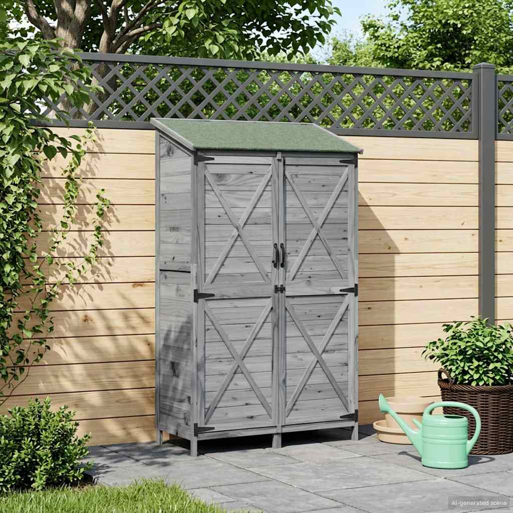 Sodo Sandėlys Pilka 106 x 56 x 176,5 cm Apdirbta mediena
