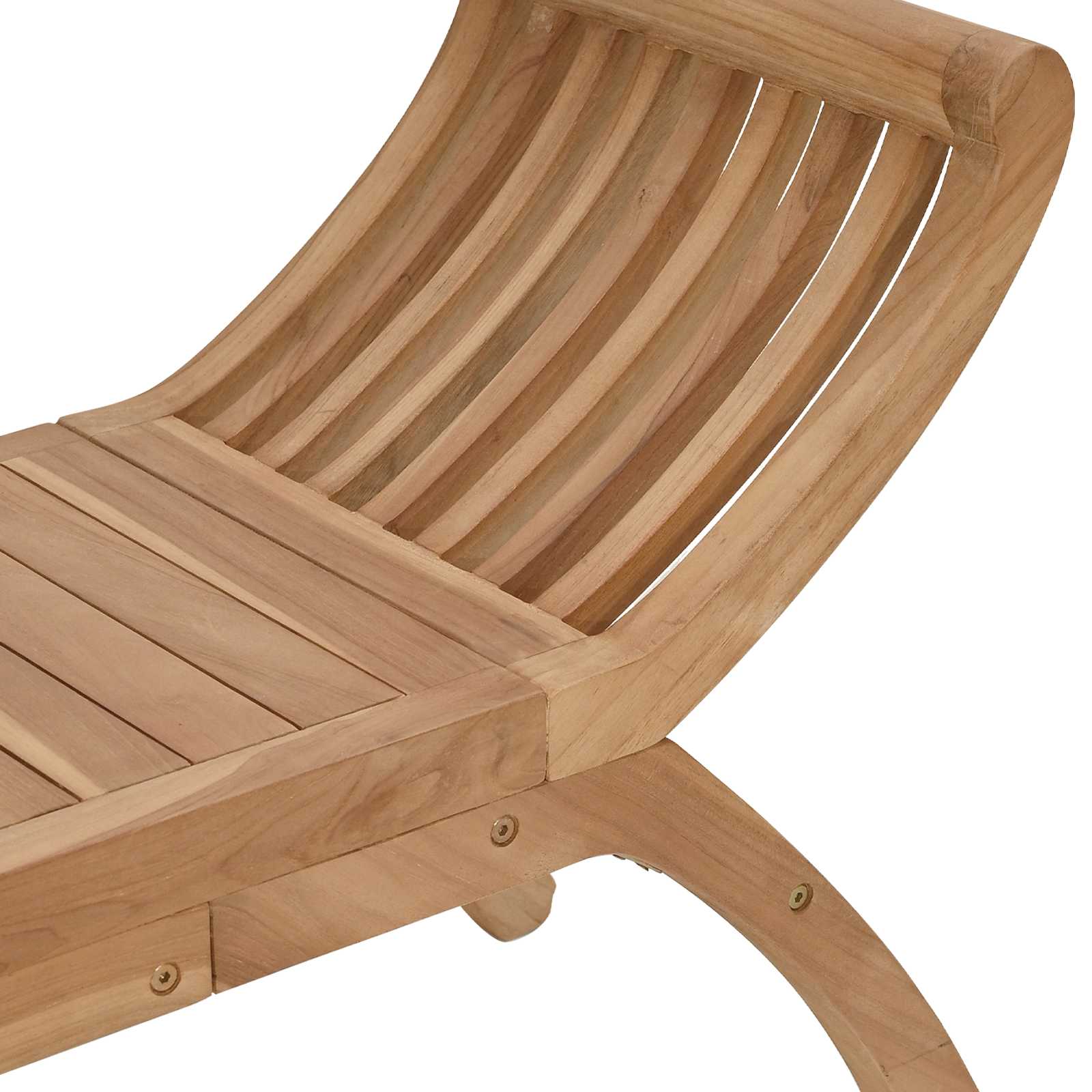 Sodo suolas 2 -Seater 126 cm Kieto teka medžio Natūrali