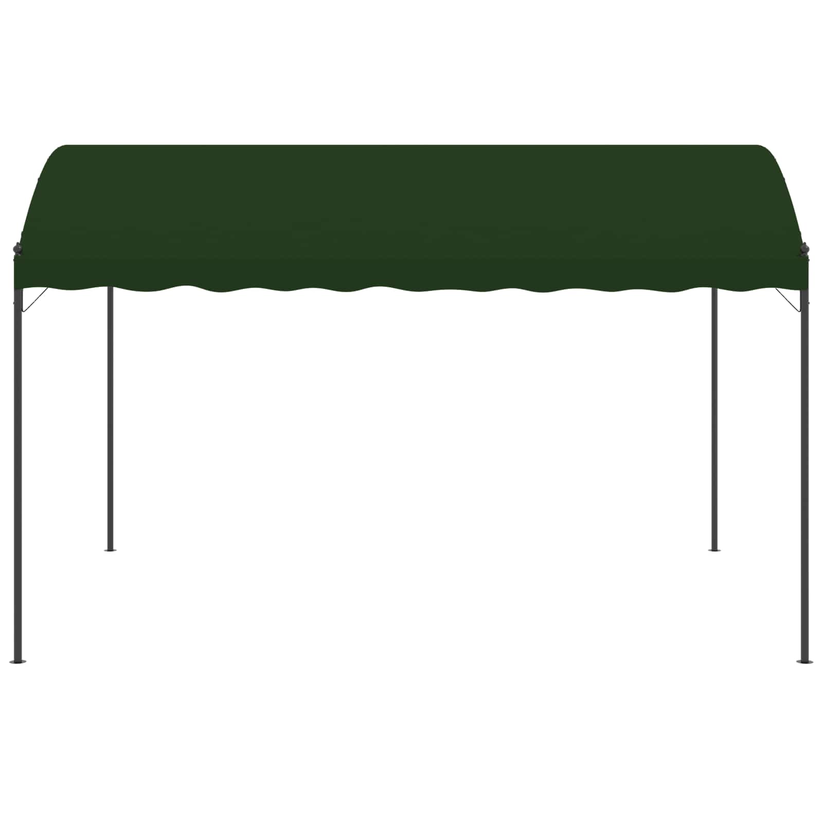 Pavėsinė 4 x 3 x 2,6 m Žalia Poliesteris ir plienas