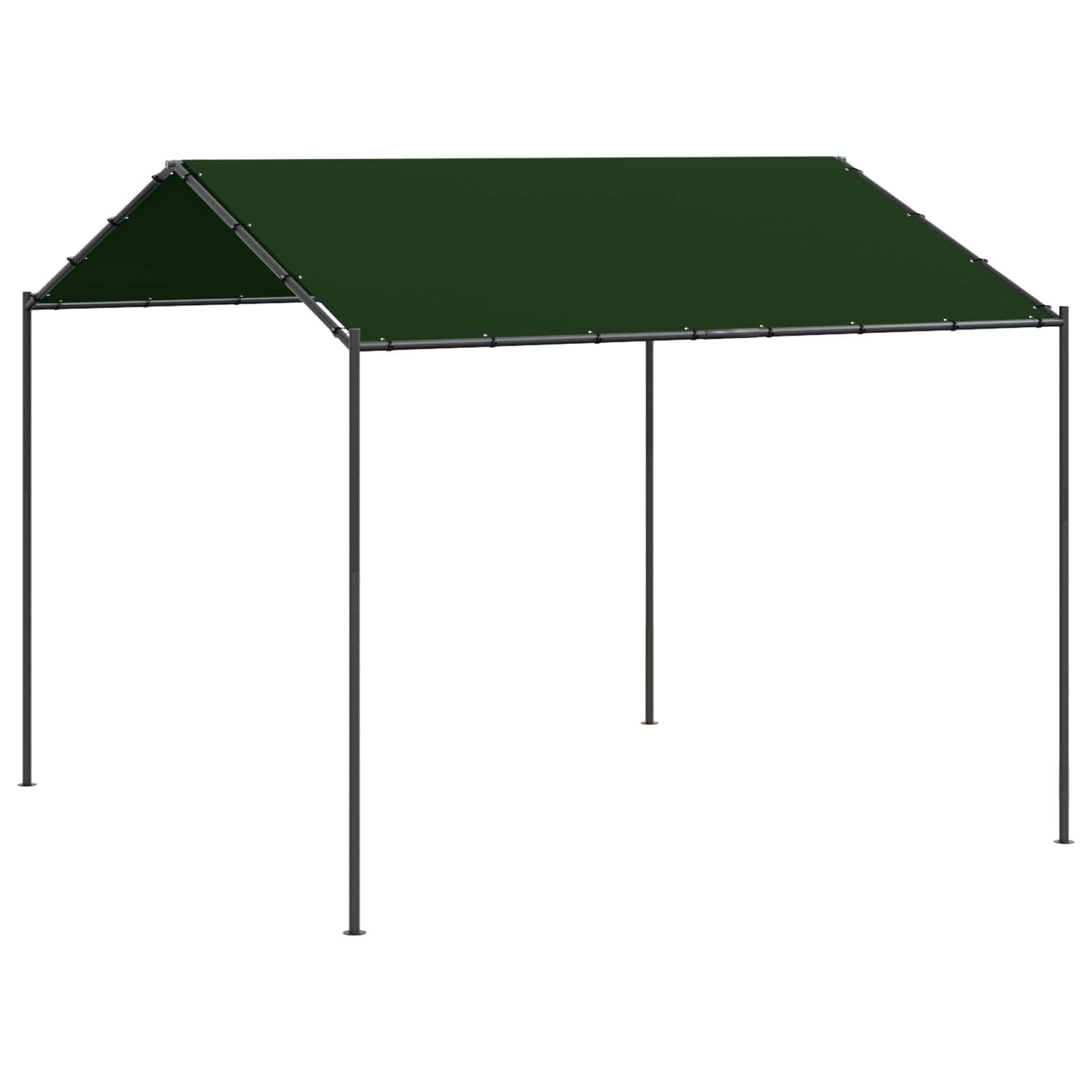 Pavėsinė 4 x 4 x 2,6 m Taupe Poliesteris ir plienas