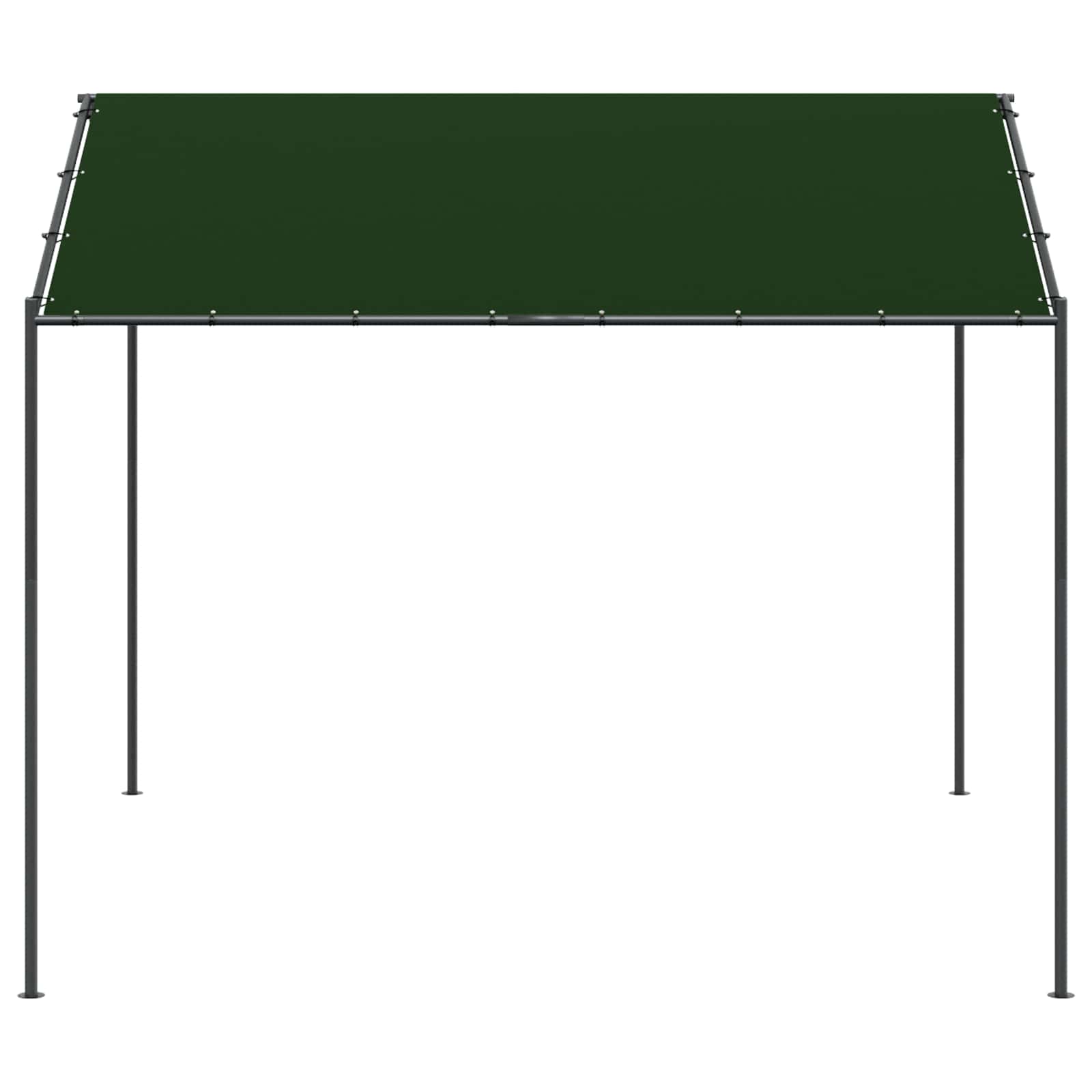 Pavėsinė 4 x 4 x 2,6 m Taupe Poliesteris ir plienas