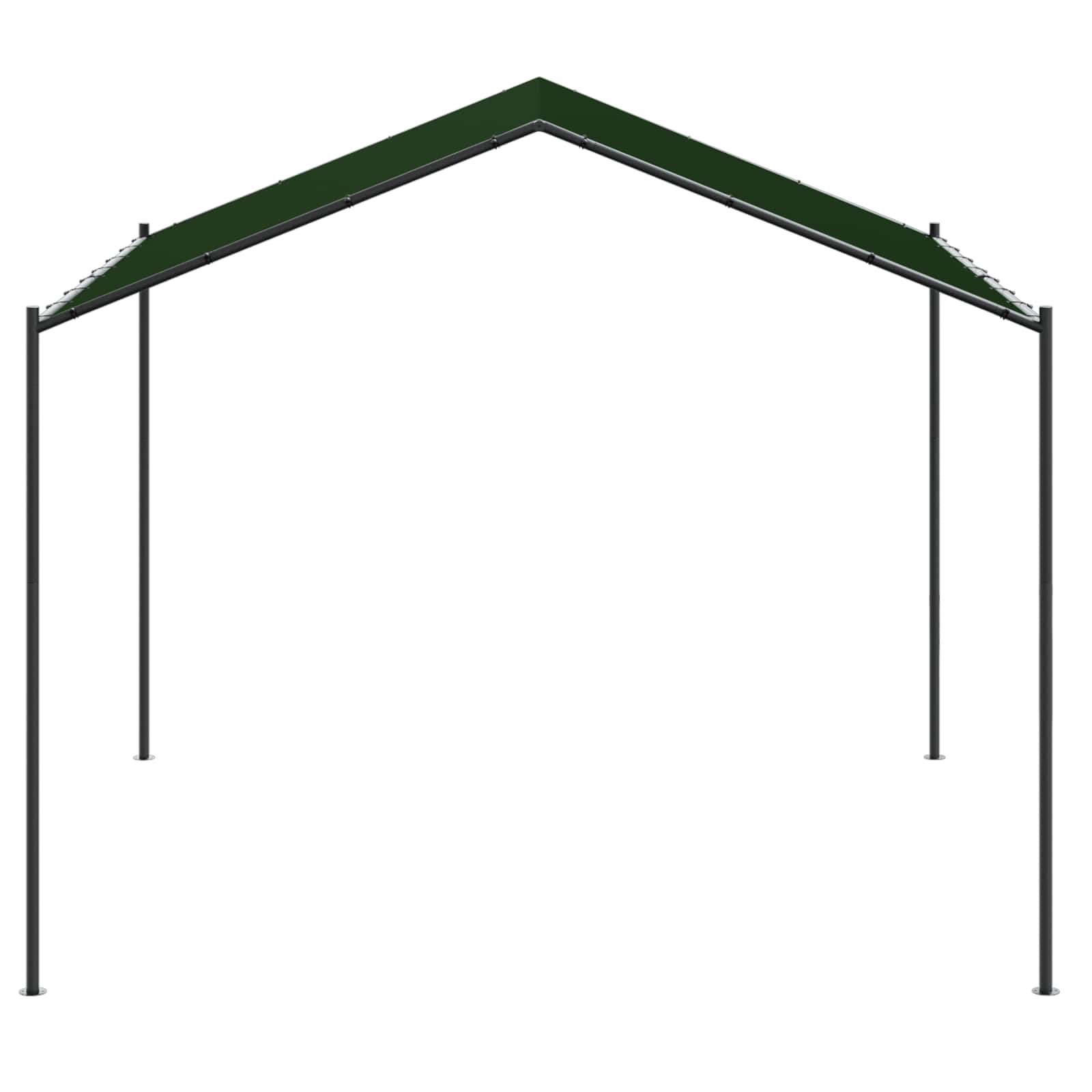 Pavėsinė 4 x 4 x 2,6 m Taupe Poliesteris ir plienas
