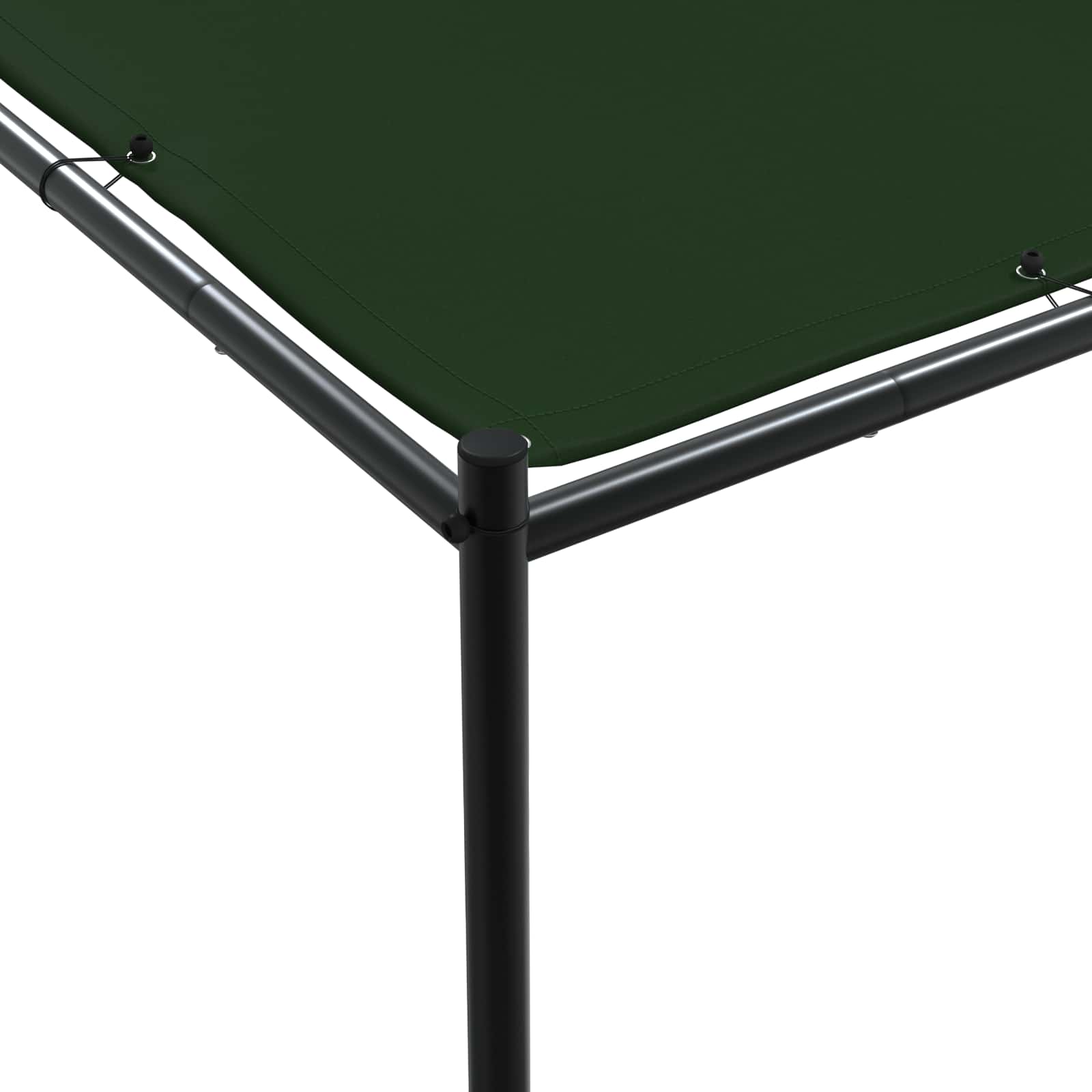Pavėsinė 4 x 3,98 x 2,67 m Žalia Poliesteris ir plienas