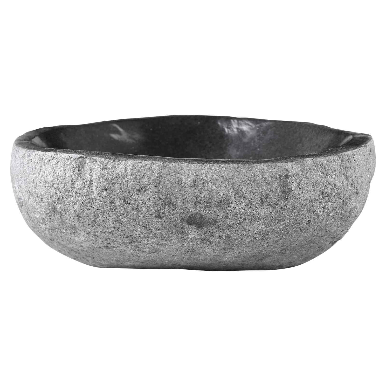 Kriauklė Ovalo Pilka (32-37) x (27-30) x 12 cm Upės akmuo