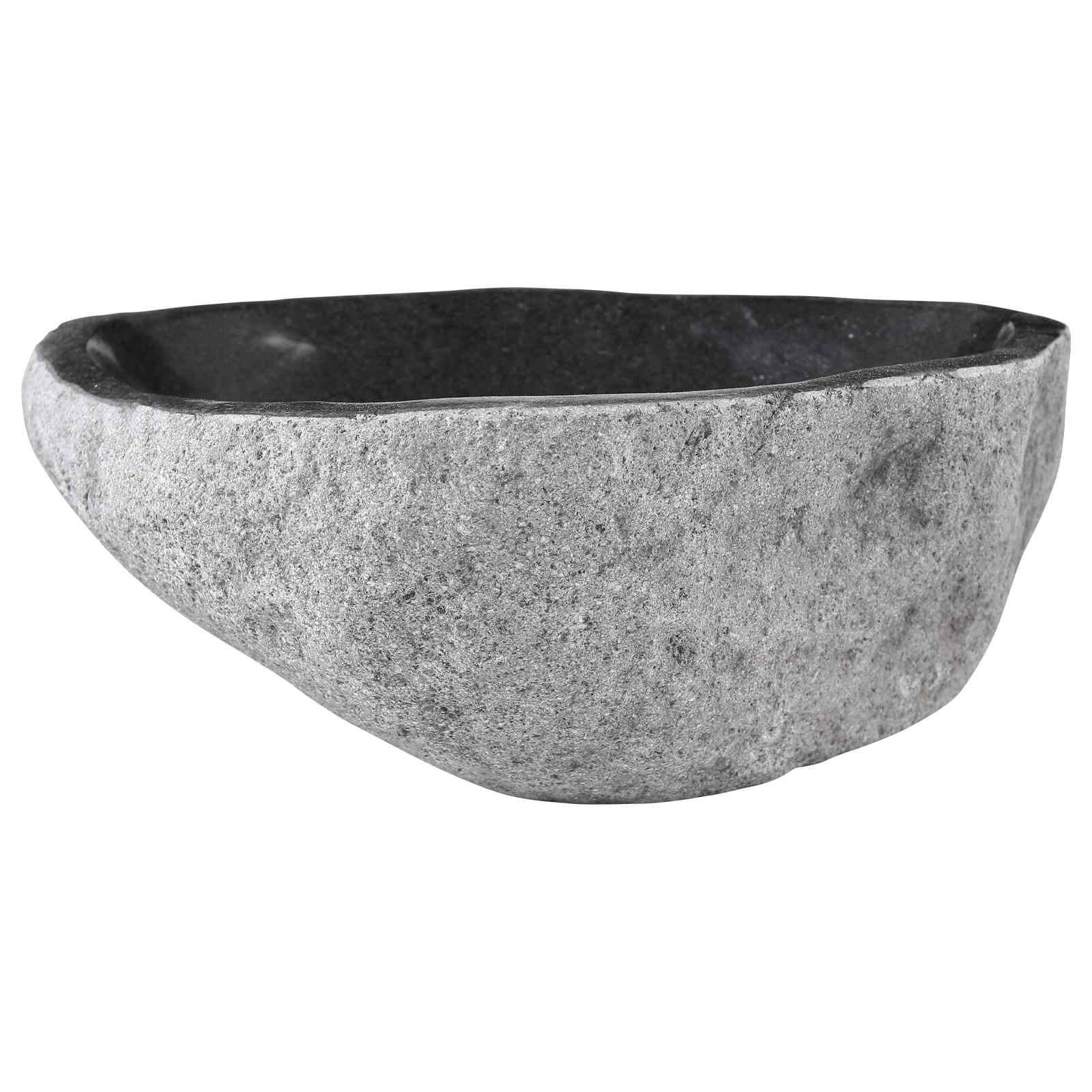 Kriauklė Ovalo Pilka (32-37) x (27-30) x 12 cm Upės akmuo