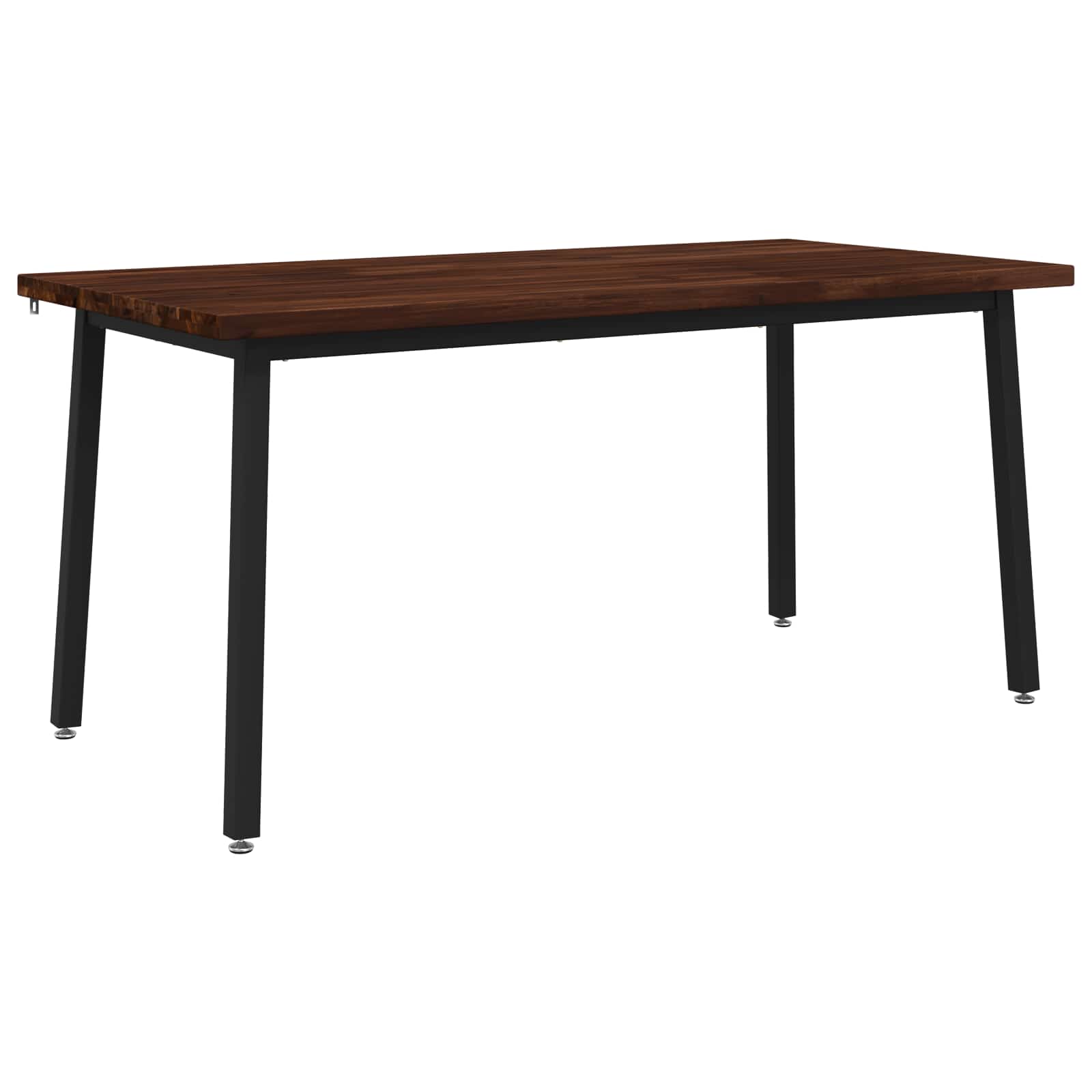 Kvadratinis valgomojo stalas 160 x 70 x 75 cm Tamsiai rudas