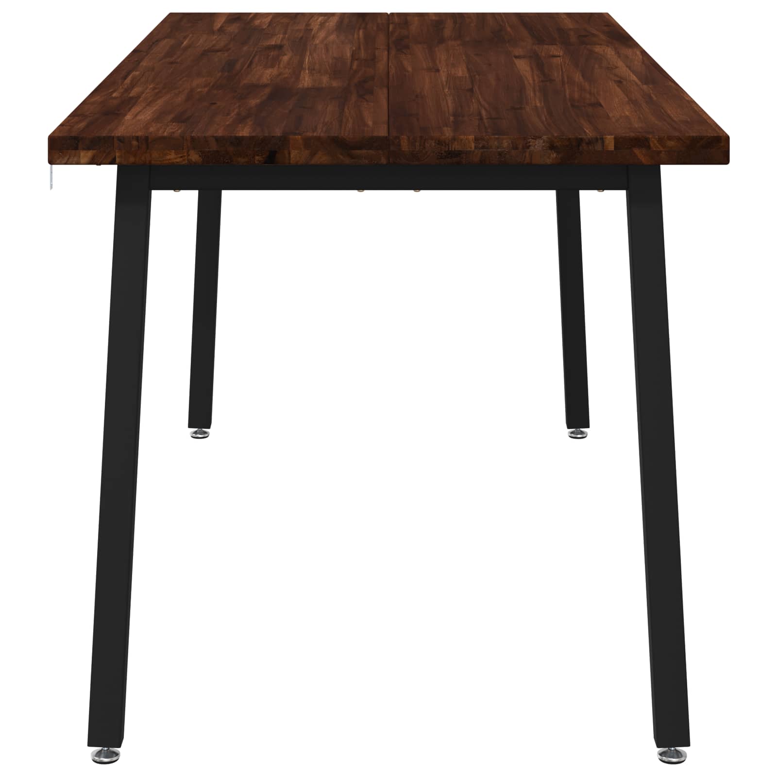 Kvadratinis valgomojo stalas 160 x 70 x 75 cm Tamsiai rudas