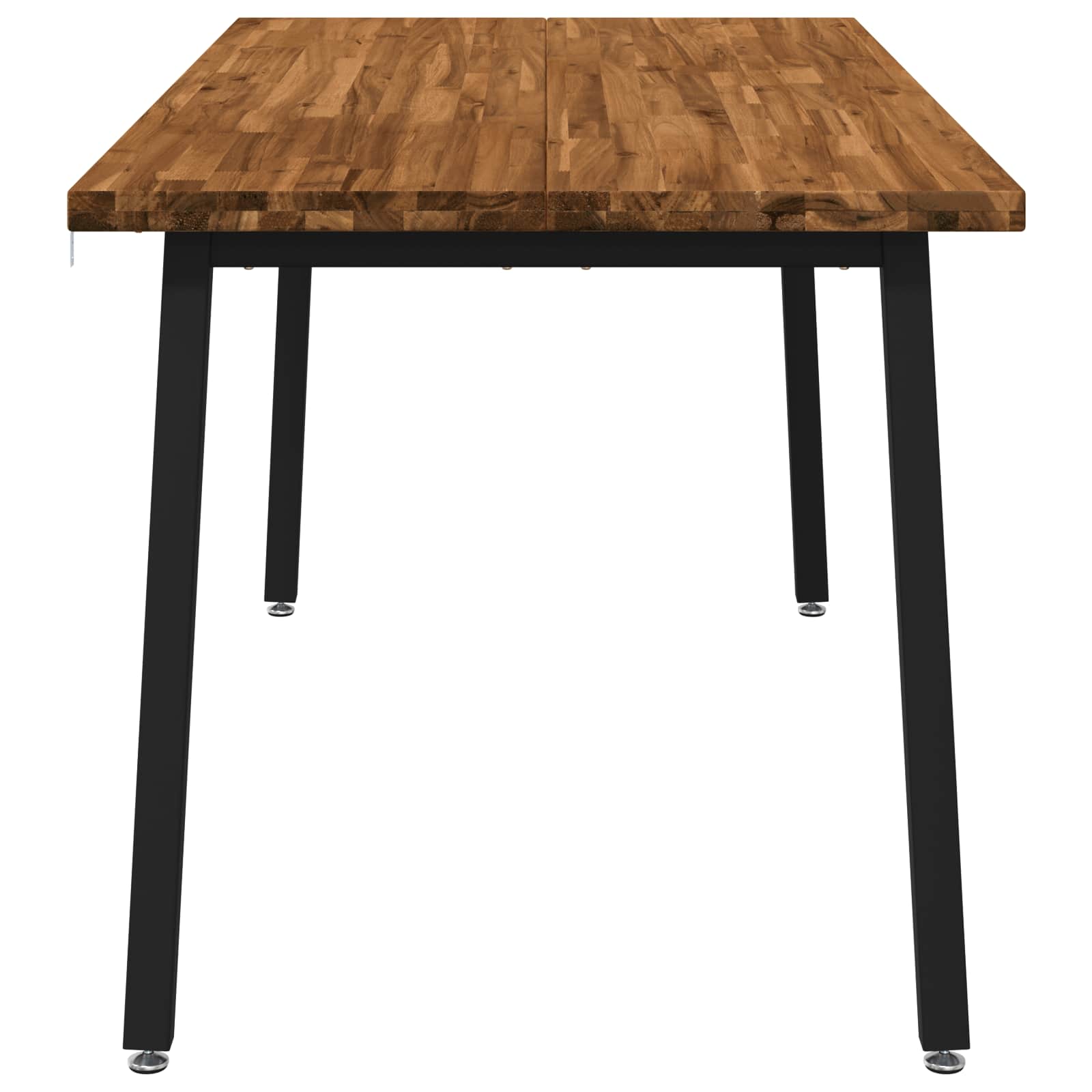 Kvadratinis valgomojo stalas 160 x 70 x 75 cm Natūrali