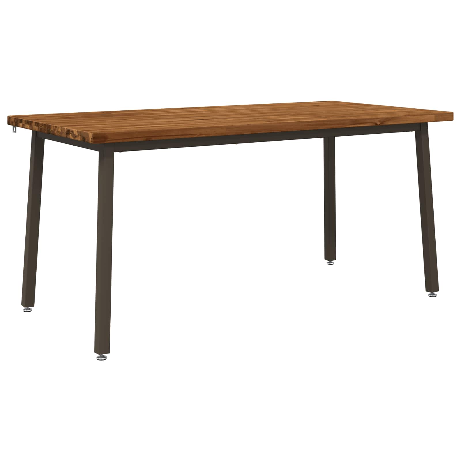 Kvadratinis valgomojo stalas 160 x 70 x 75 cm Natūrali
