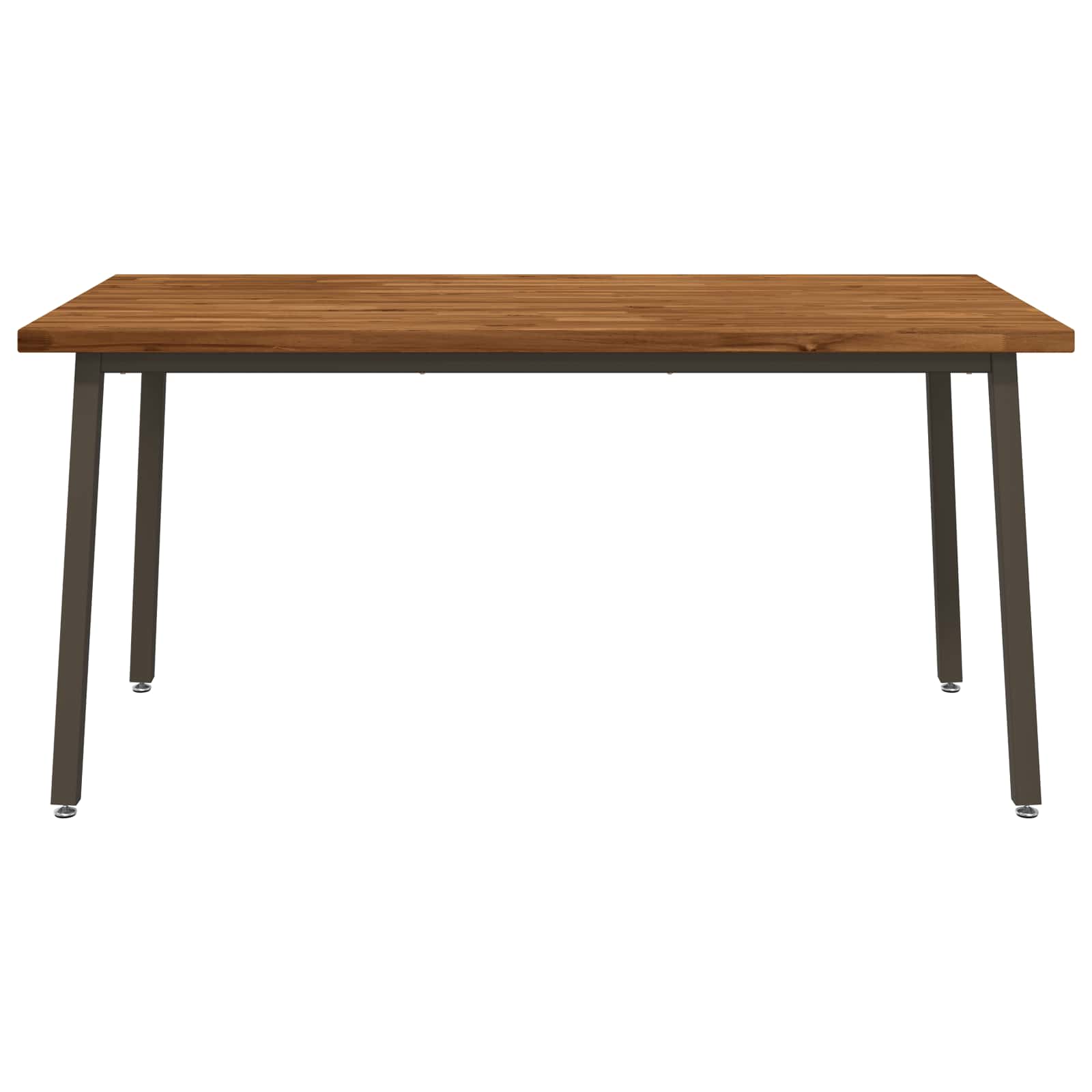 Kvadratinis valgomojo stalas 160 x 70 x 75 cm Natūrali