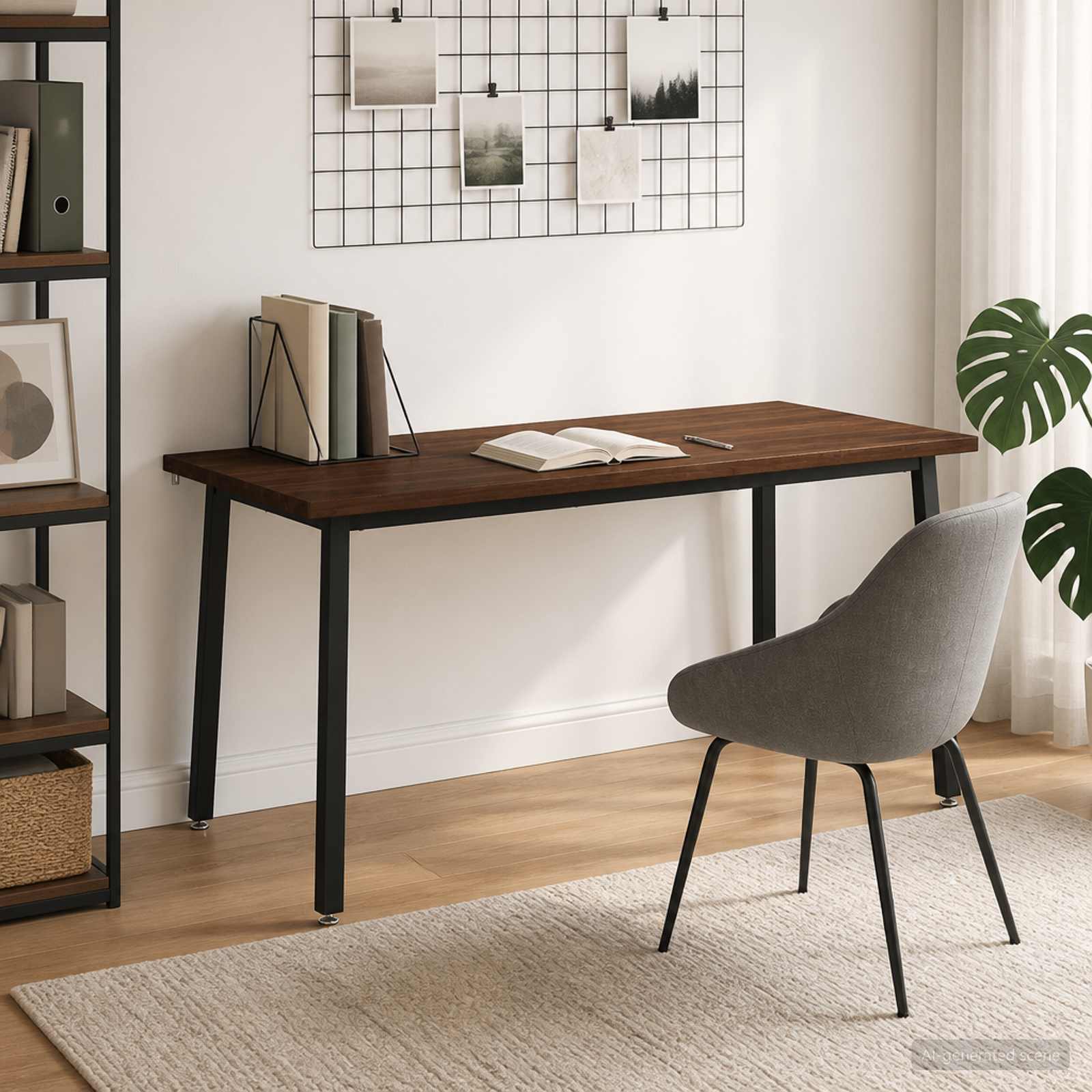 Kvadratinis valgomojo stalas 160 x 80 x 75 cm Tamsiai rudas