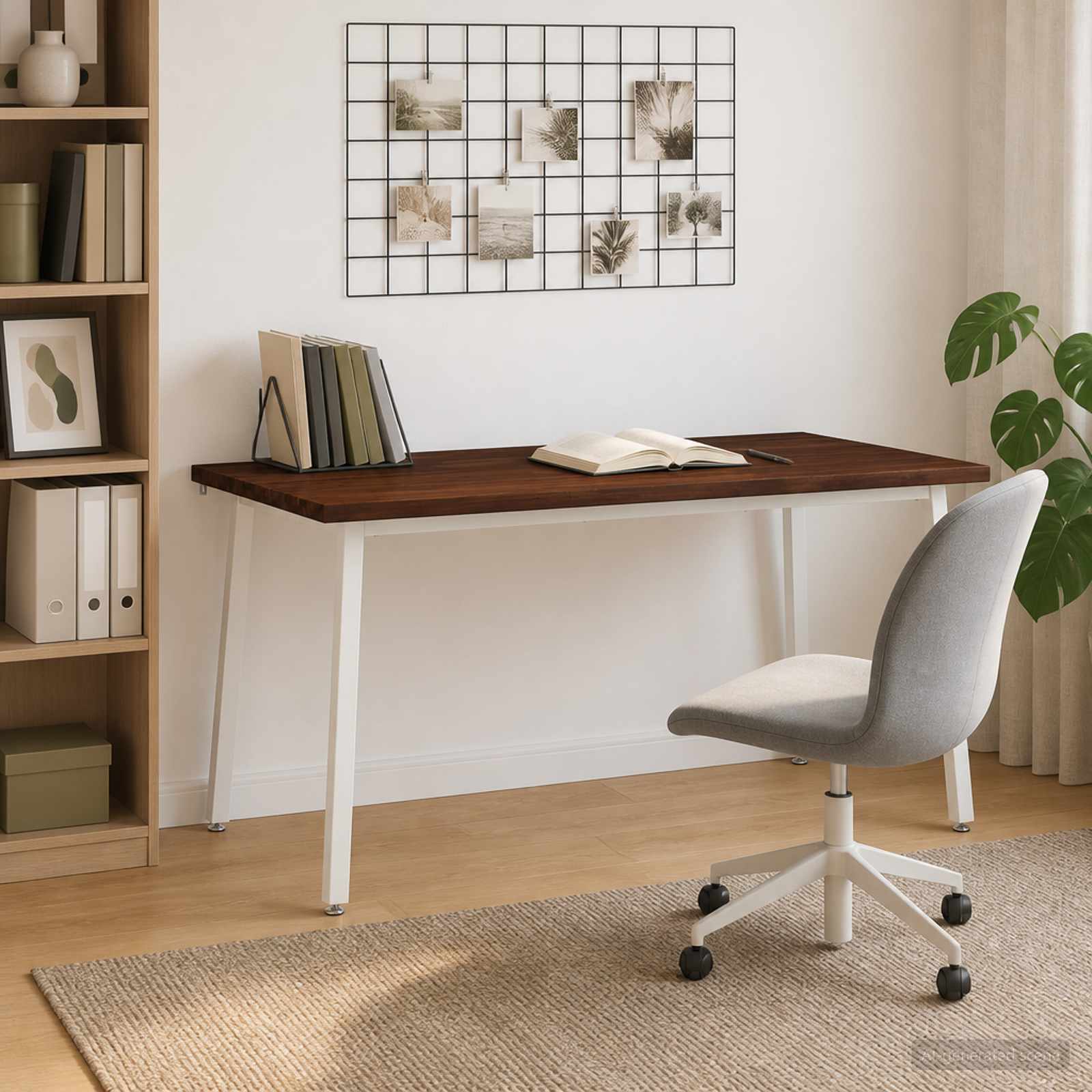 Kvadratinis valgomojo stalas 160 x 70 x 75 cm Tamsiai rudas