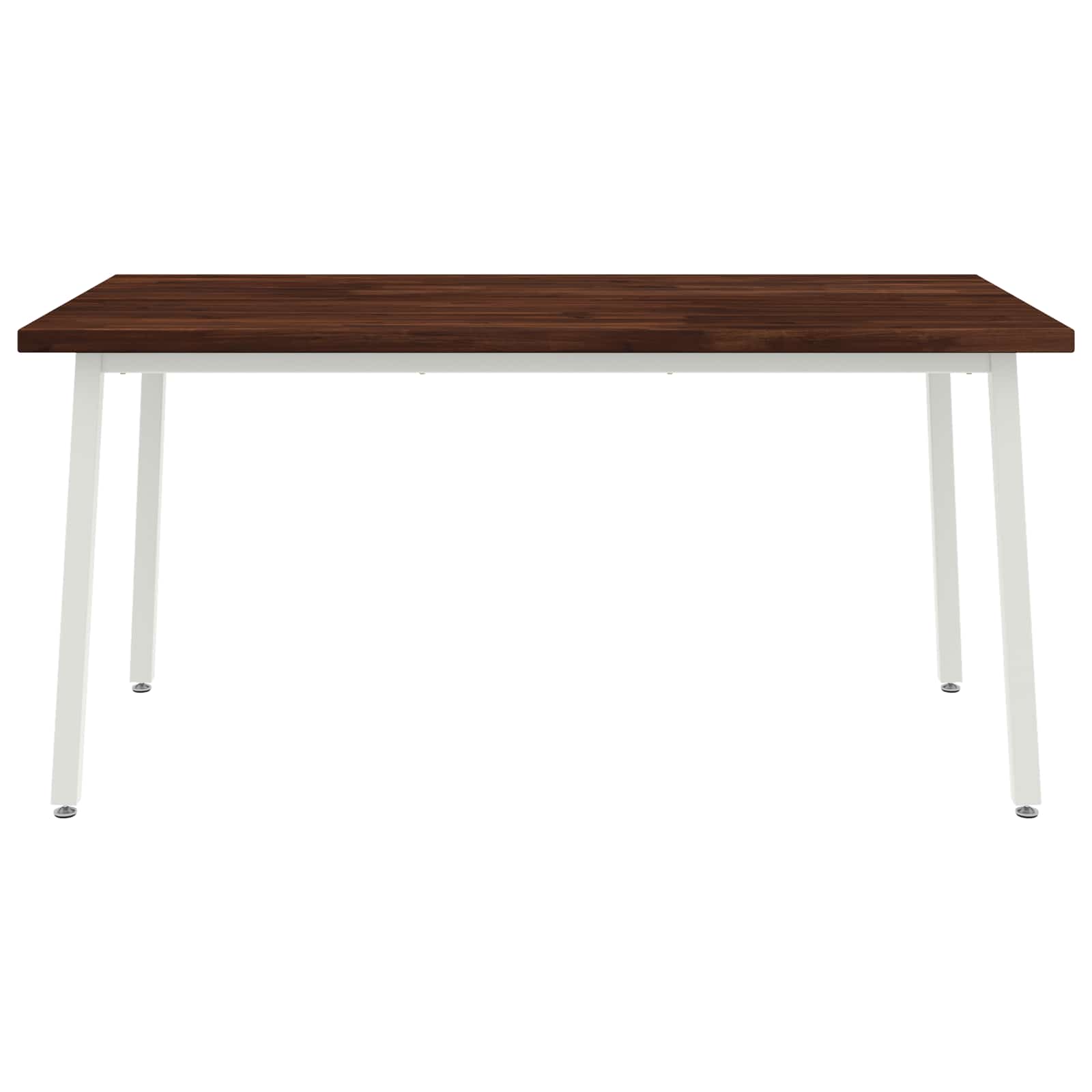 Kvadratinis valgomojo stalas 160 x 80 x 75 cm Tamsiai rudas