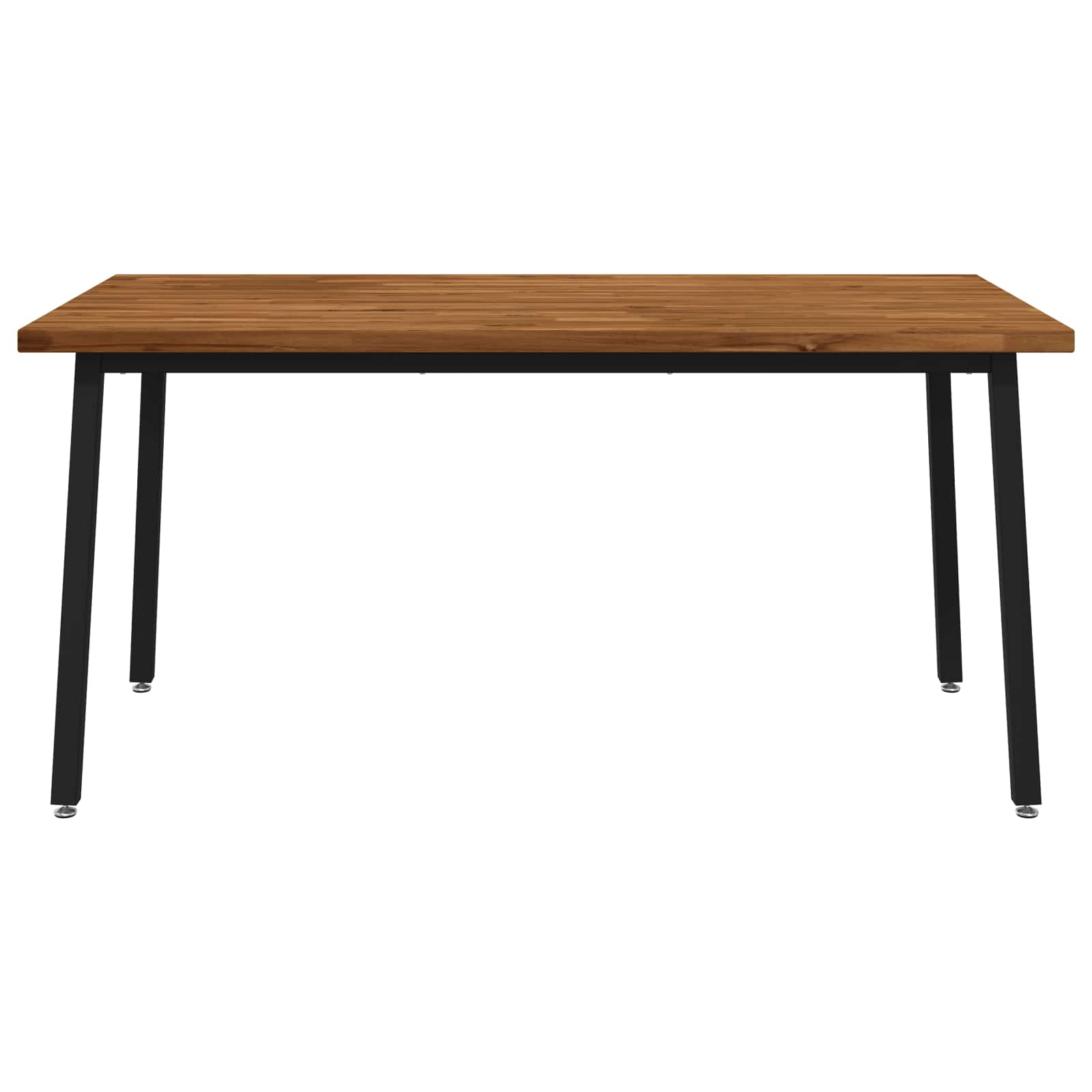 Kvadratinis valgomojo stalas 160 x 80 x 75 cm Natūrali