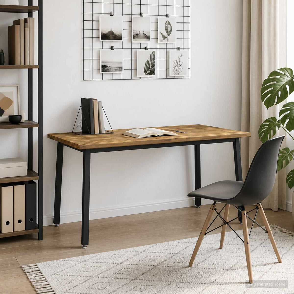 Kvadratinis valgomojo stalas 160 x 70 x 75 cm Balta
