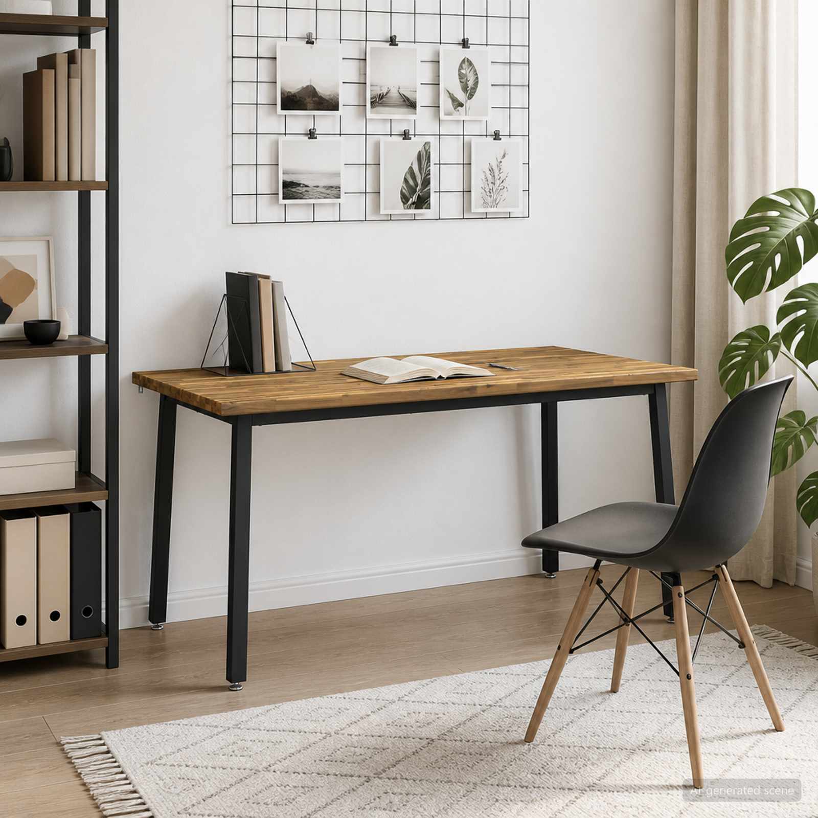 Kvadratinis valgomojo stalas 160 x 80 x 75 cm Balta