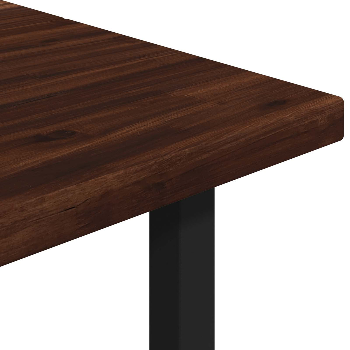 Kvadratinis valgomojo stalas 160 x 70 x 75 cm Tamsiai rudas