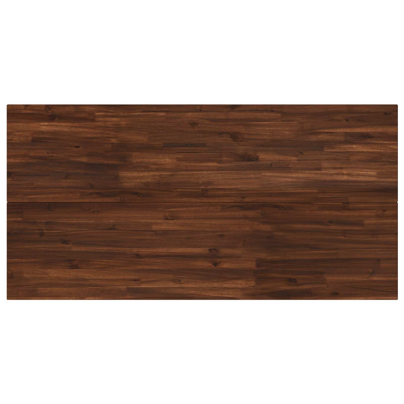 Kvadratinis valgomojo stalas 160 x 70 x 75 cm Tamsiai rudas
