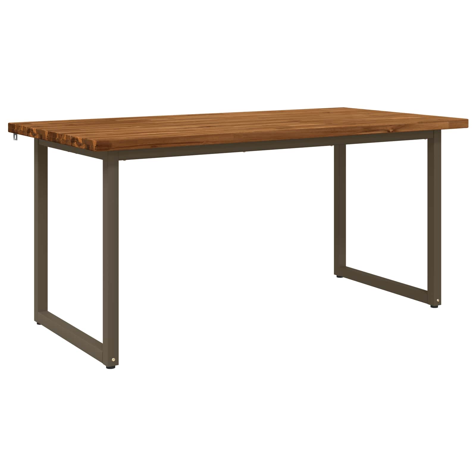 Kvadratinis valgomojo stalas 160 x 70 x 75 cm Natūrali