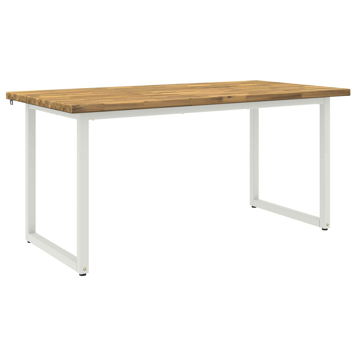 Kvadratinis valgomojo stalas 160 x 70 x 75 cm Balta