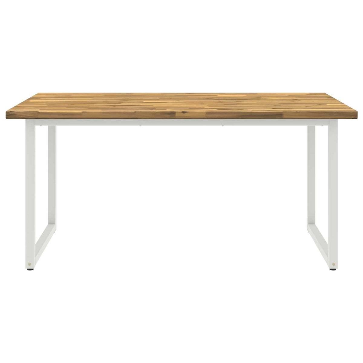 Kvadratinis valgomojo stalas 160 x 70 x 75 cm Balta