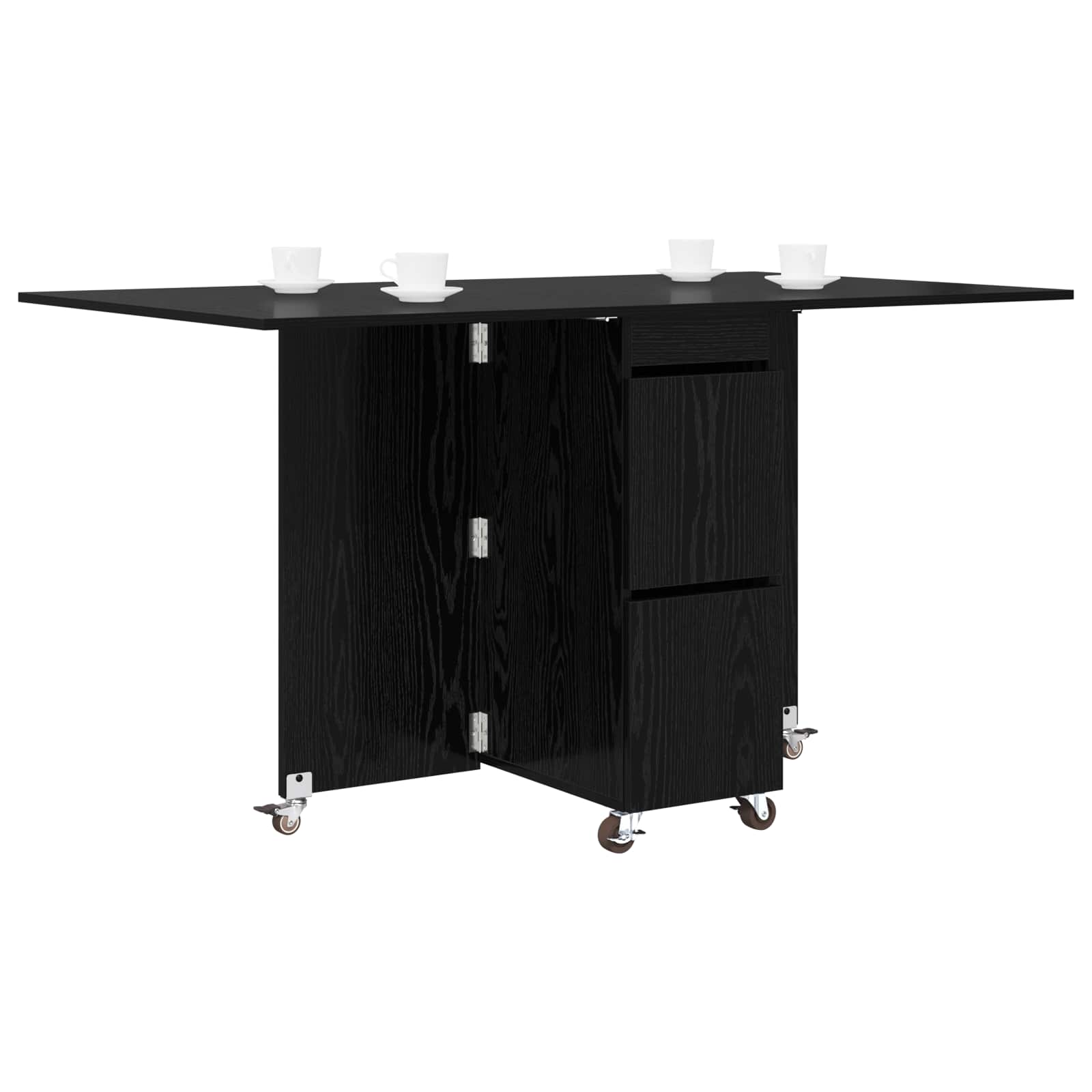 Valgomojo stalas 2 pcs 140 x 80 x 77 cm Apdirbta mediena