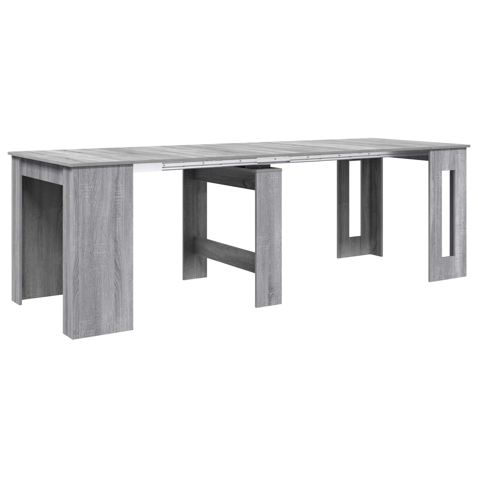 Valgomojo stalas 240 x 85 x 75 cm Apdirbta mediena Pilka Sonoma